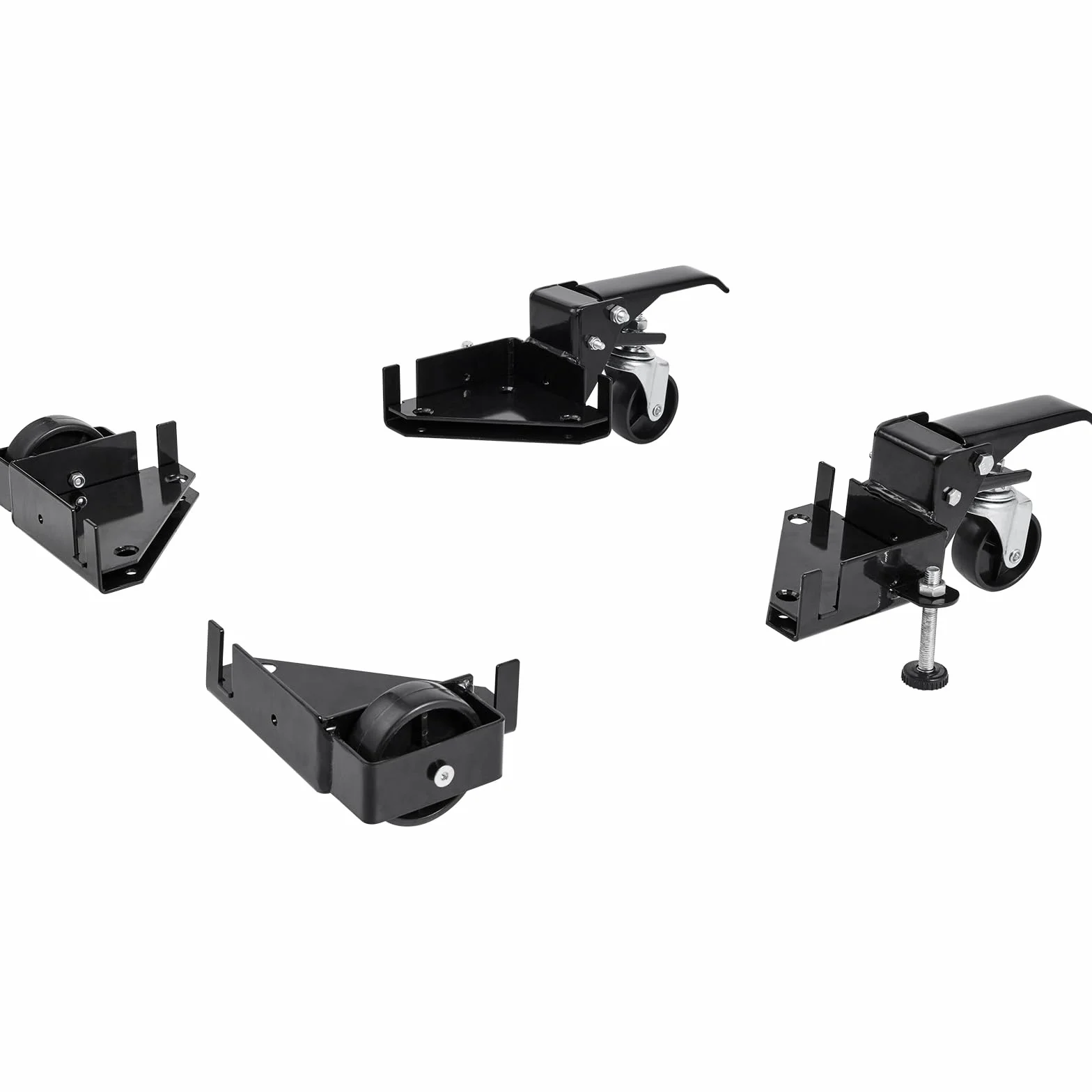 VEVOR Zestaw mobilny do dużych obciążeń 181,4 kg, stojak z kółkami 241,3 x 241,3 mm, kółka obrotowe