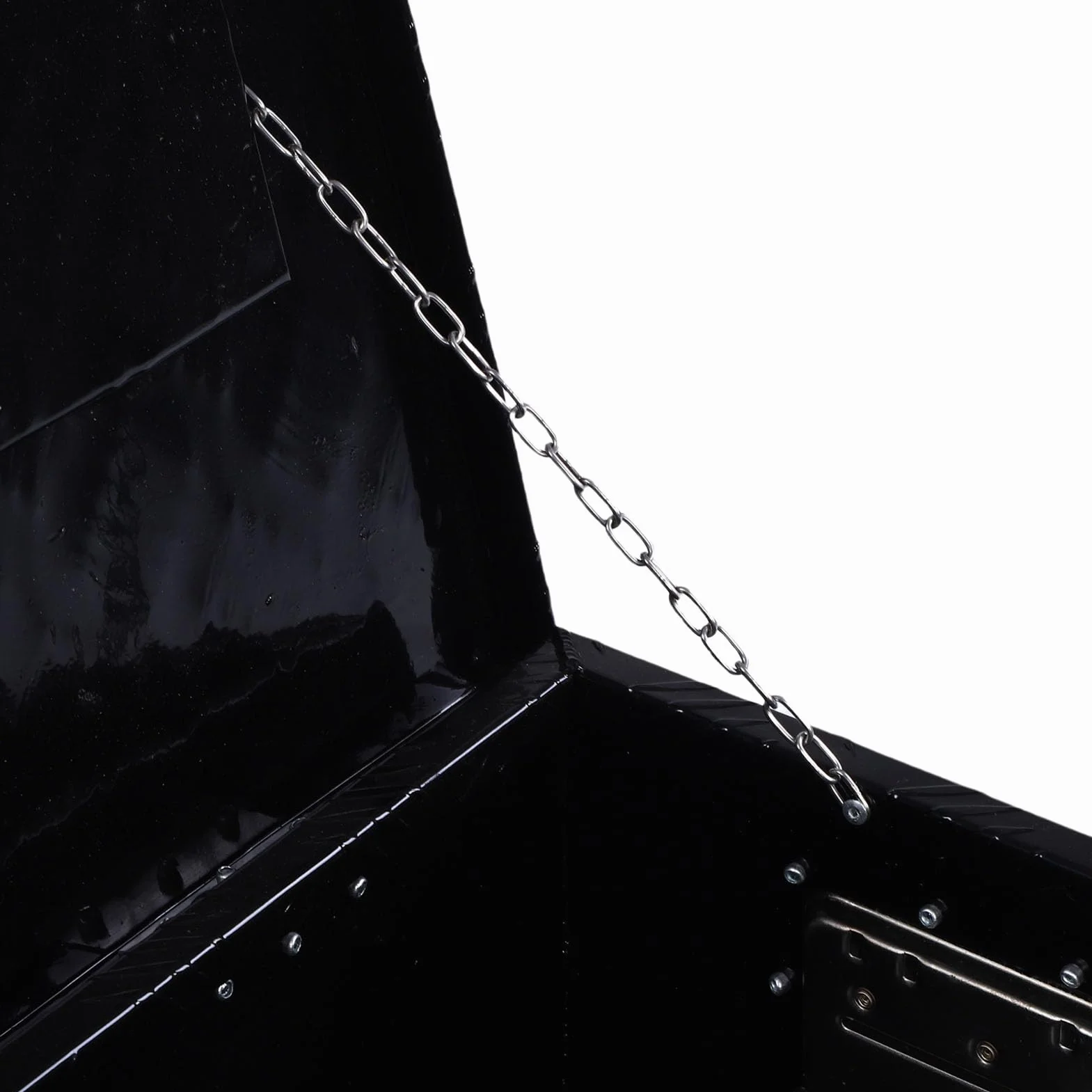 Skrzynka Narzędziowa do Ciężarówki, Aluminiowy Przenośny Organizer do Przechowywania o Dużej Wytrzymałości, Odporna na Warunki Atmosferyczne Skrzynia Narzędziowa o Pojemności 64 Litrów do