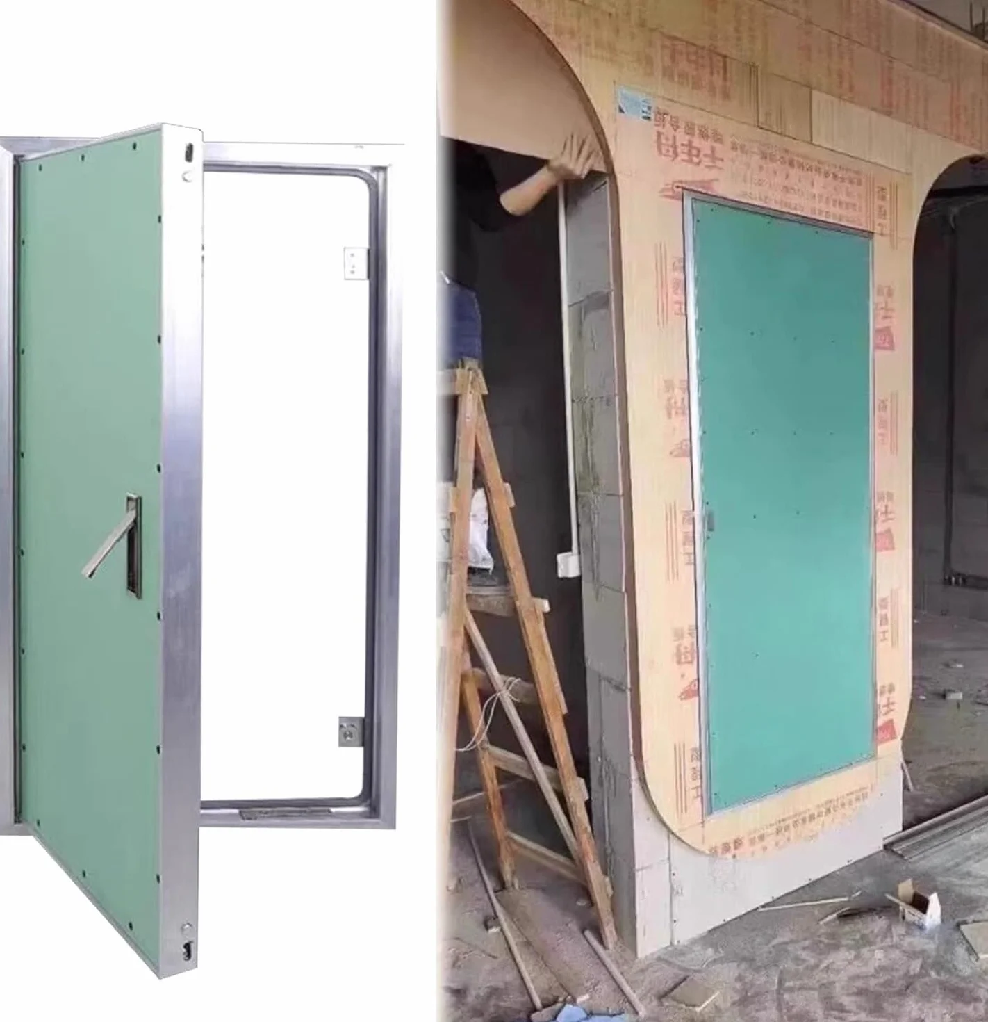 Zdejmowana wykładzina dostępowa Panel dostępu do płyt gipsowo-kartonowych, rama aluminiowa, panel dostępu do płyt kartonowo-gipsowych, odpowiedni do użytku wewnątrz i na zewnątrz(60x100cm (24x40in))
