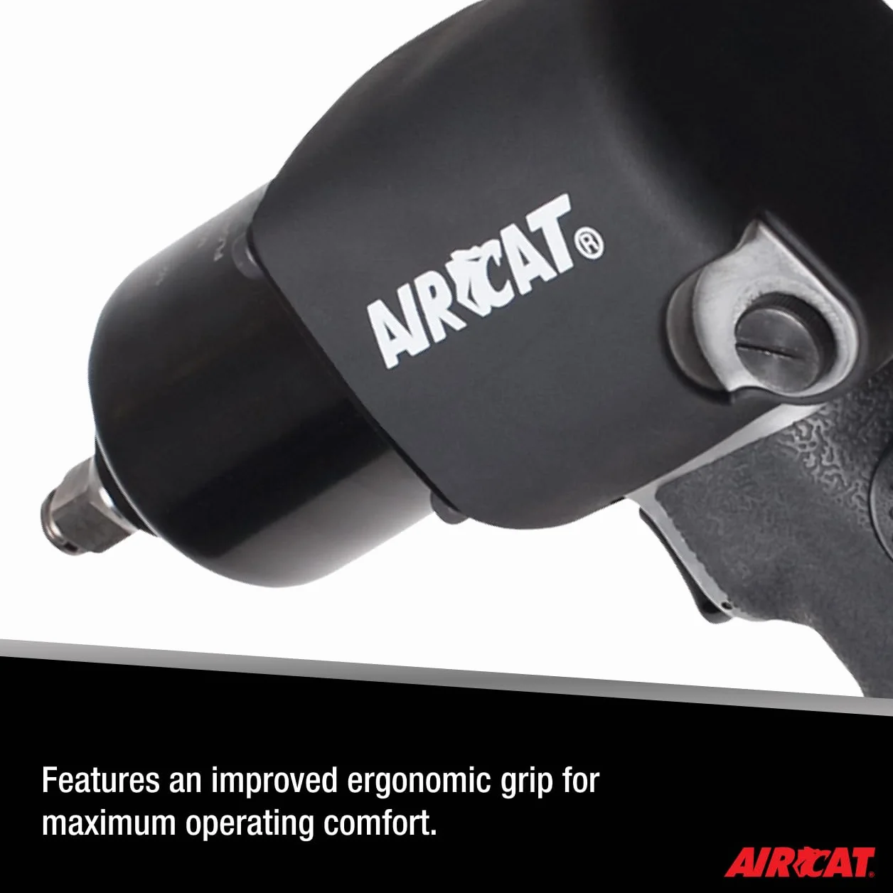 AIRCAT 1460-XL klucz udarowy z twardym uderzeniem, 1/5.1 cm, czarny