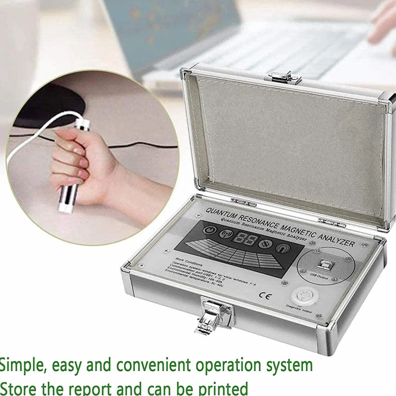 Biorezonans Machine, Quantum Magnetic Resonance Analyzer Quantum Health Analyzer z 61 raportami, Zestaw do sprawdzania analizatora ciała