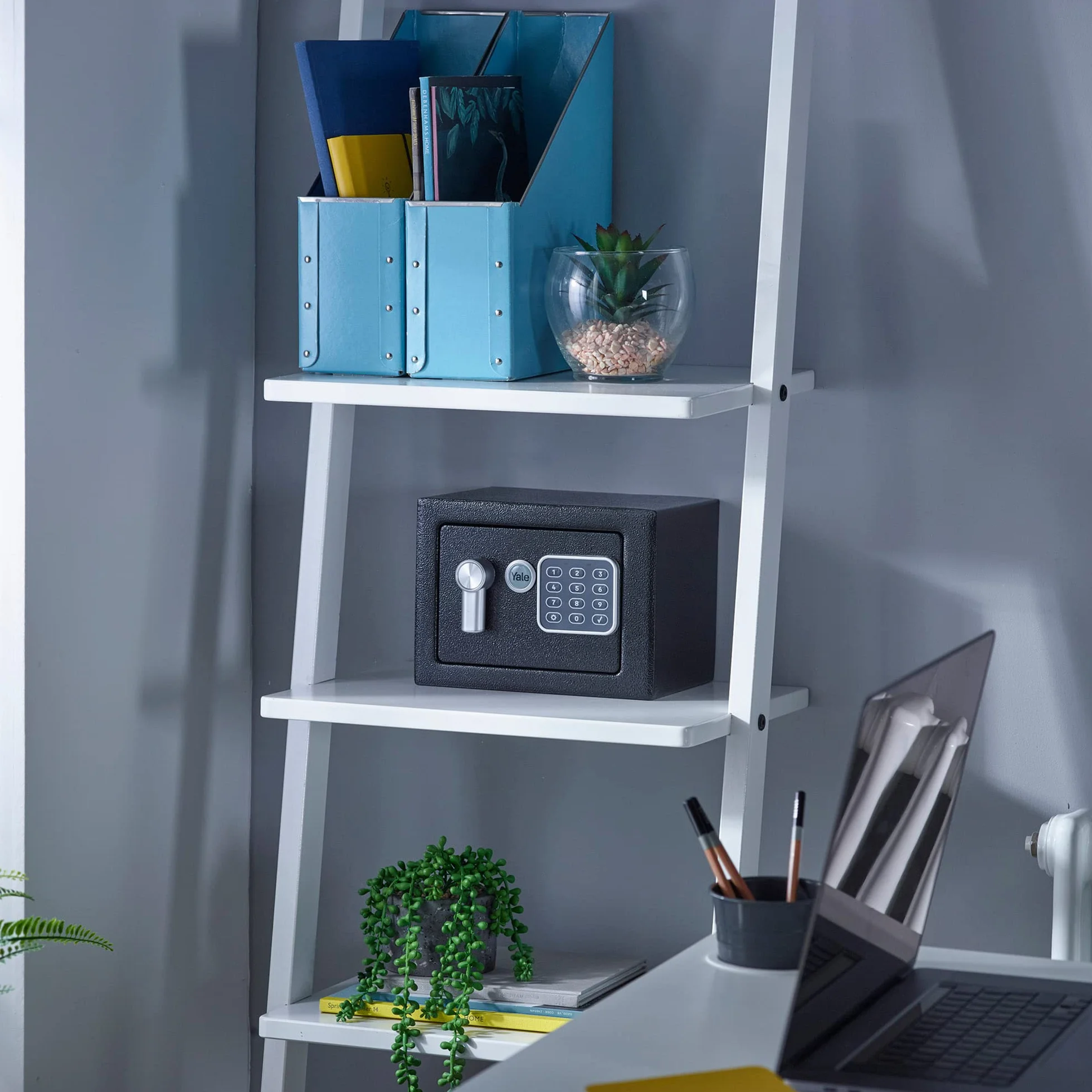 Yale Sejf Podstawowy Meblowy Mini - Sejf Domowy - Różowy - YSV/170/DB2/P