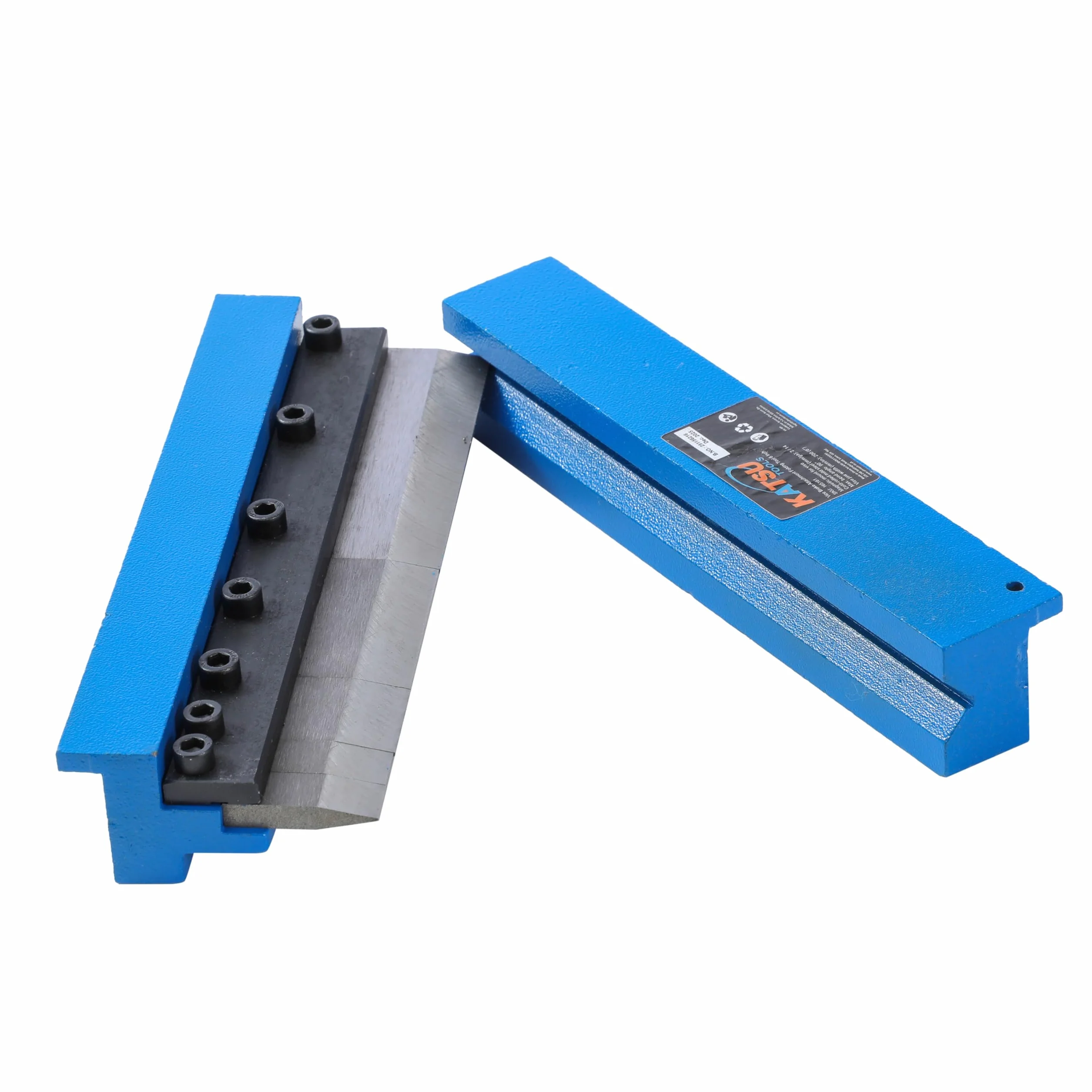 KATSU Tools 8 cali 200 mm mocowanie imadła metalowe mocowanie do giętarki hamulca - zginanie maksymalna pojemność 14 Ga/2 mm stal miękka i aluminium 1/8" (3 mm) aluminium, model 165161