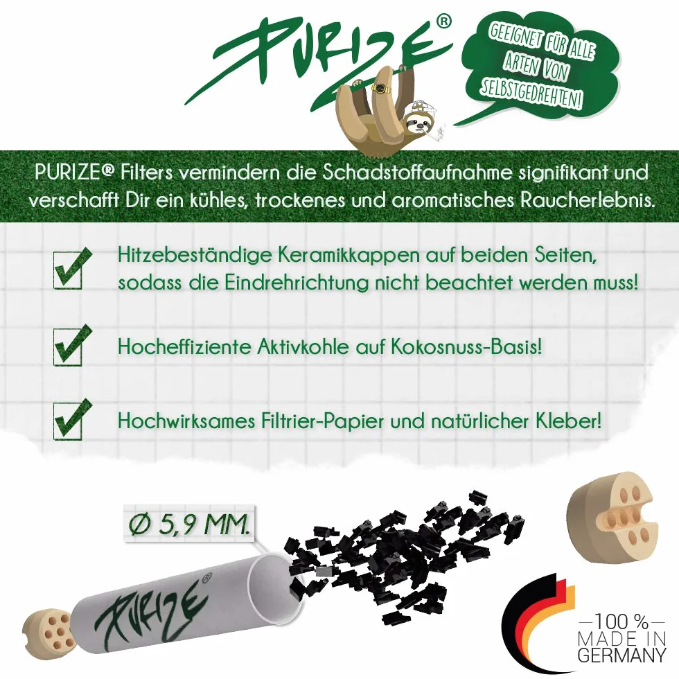 PURIZE® Worek | 250 XTRA Slim Size filtr z węglem aktywnym (zestaw specjalny), niebieski