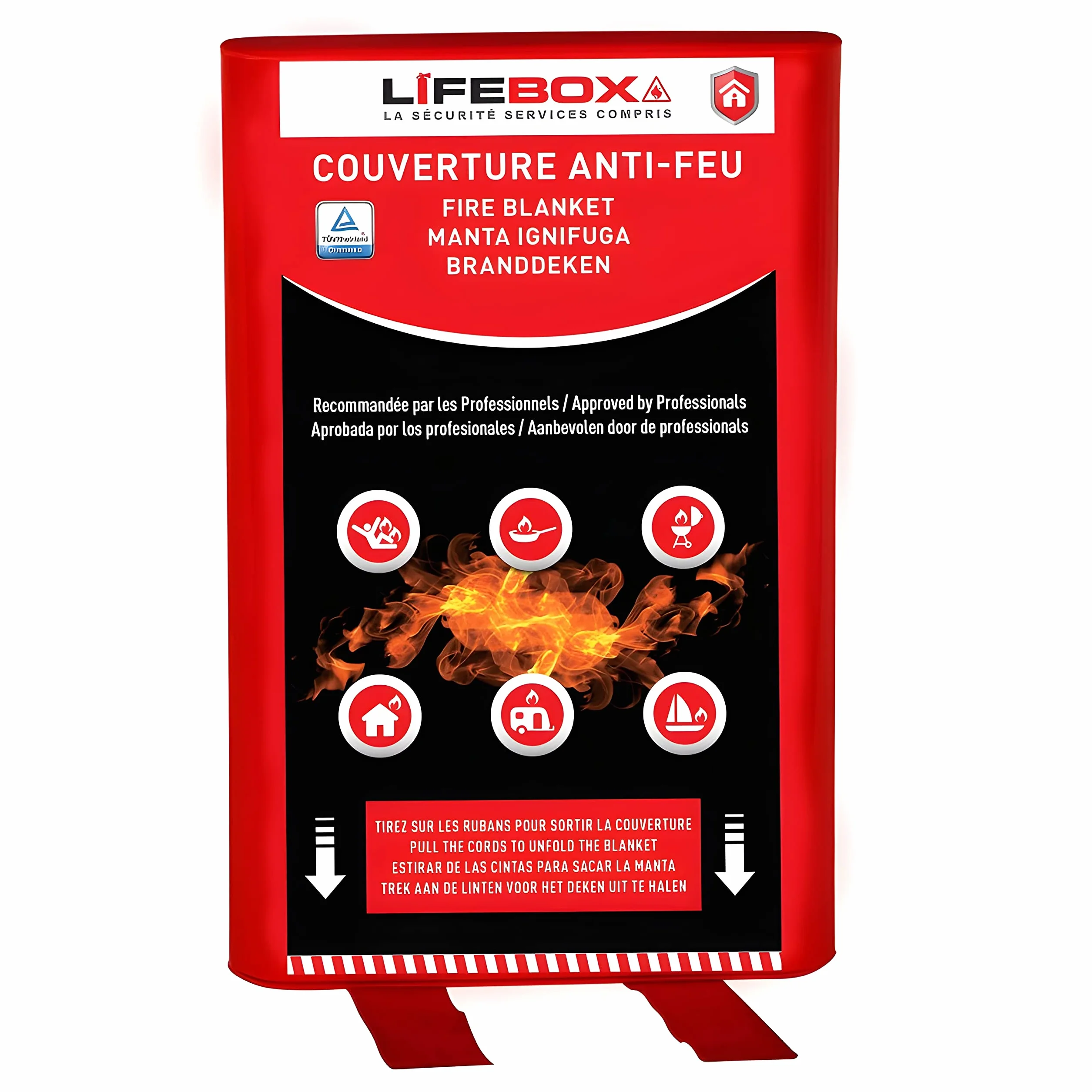Lifebox COUV01C - Ognioodporny koc 1,2 M X 1,8M