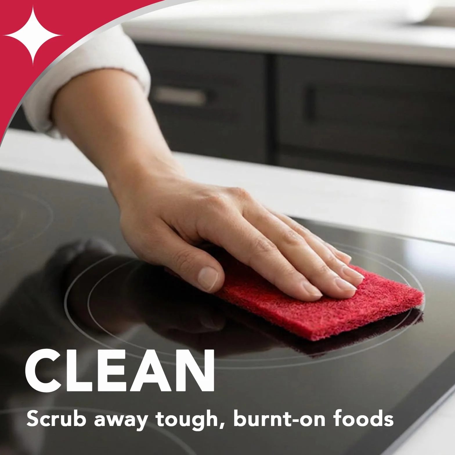 Weiman Ceramic and Glass Cooktop Cleaner - Mocny środek czyszczący i polerujący - 300 ml - 3 gąbki do szorowania