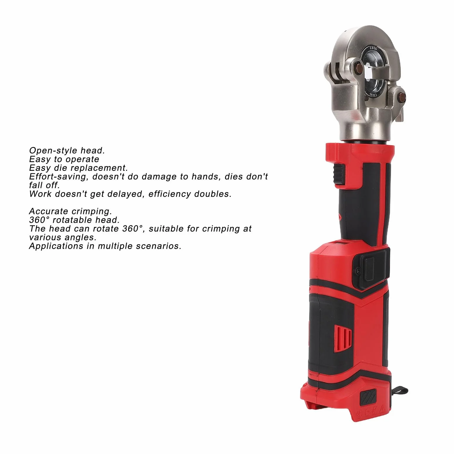 Generic Elektryczna Zaciskarka Hydrauliczna Wydajne Narzędzie do Przewijania za pomocą Jednego Klucza Miedzianych Aluminiowych Końcówek Kablowych z Matrycami Zagniatającymi dla Telekomunikacji i
