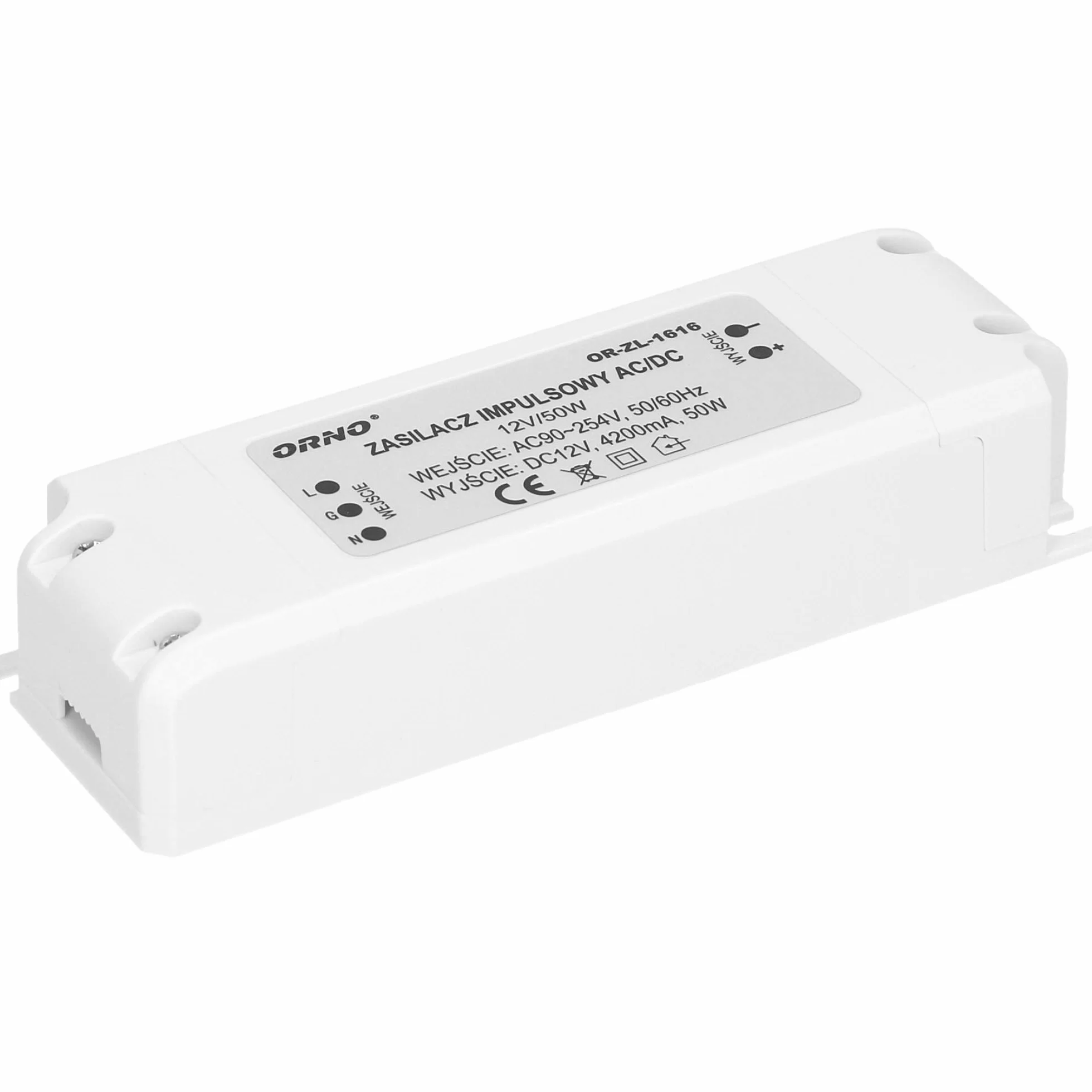 ORNO ZL-1616 Zasilacz do LED 12VDC 50W, IP20