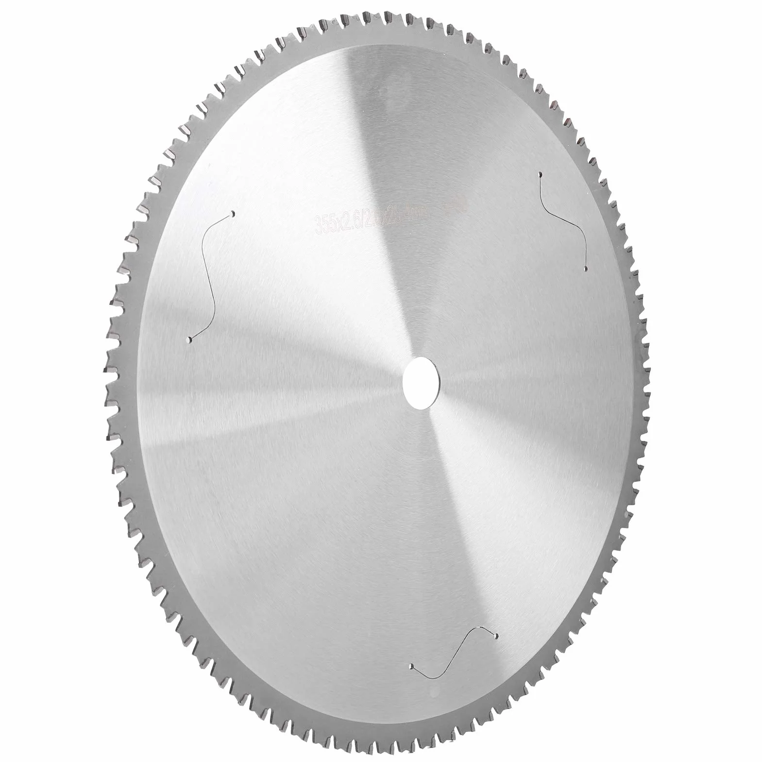 Generic Piła Tarczowa do Cięcia Metalu, 80 Zębów, Stal Szybkotnąca, 355 Mm, do pił Tarczowych, pił Stołowych, Srebrna 1 szt.