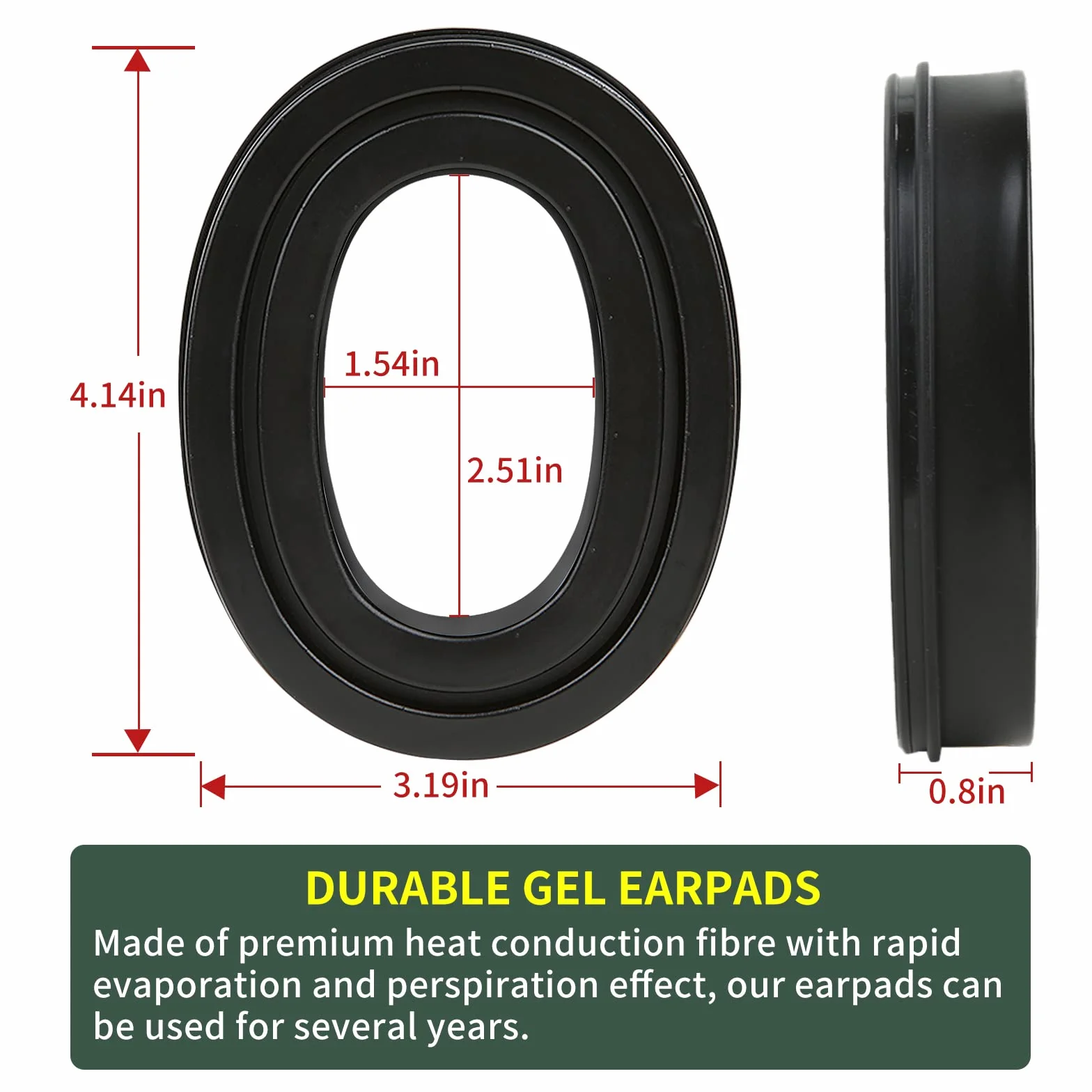 Poduszki na uszy Sordin Supreme Pro X - zestaw uszczelek żelowych i poduszek do Sordin Supreme Active Ear Muff Series - 1 para