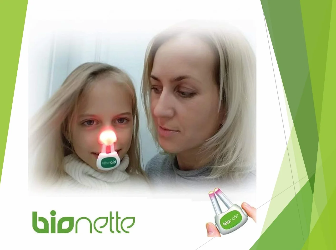 Bionette terapia światłem do nosa – ulga w alergii i katarze siennym – światło czerwone na zatoki