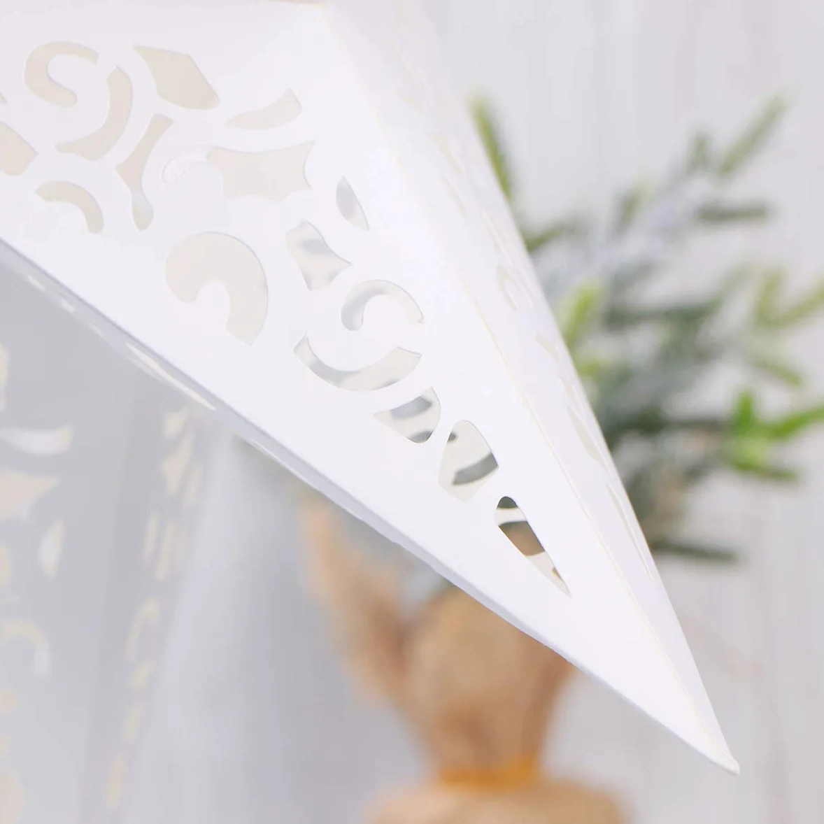 CLISPEED Papierowa latarnia z motywem gwiazd, 45 cm, wisząca, na Boże Narodzenie, papierowa gwiazda 3D, wisząca dekoracja, papierowe lampiony na wesele, Boże Narodzenie, jako dekoracja