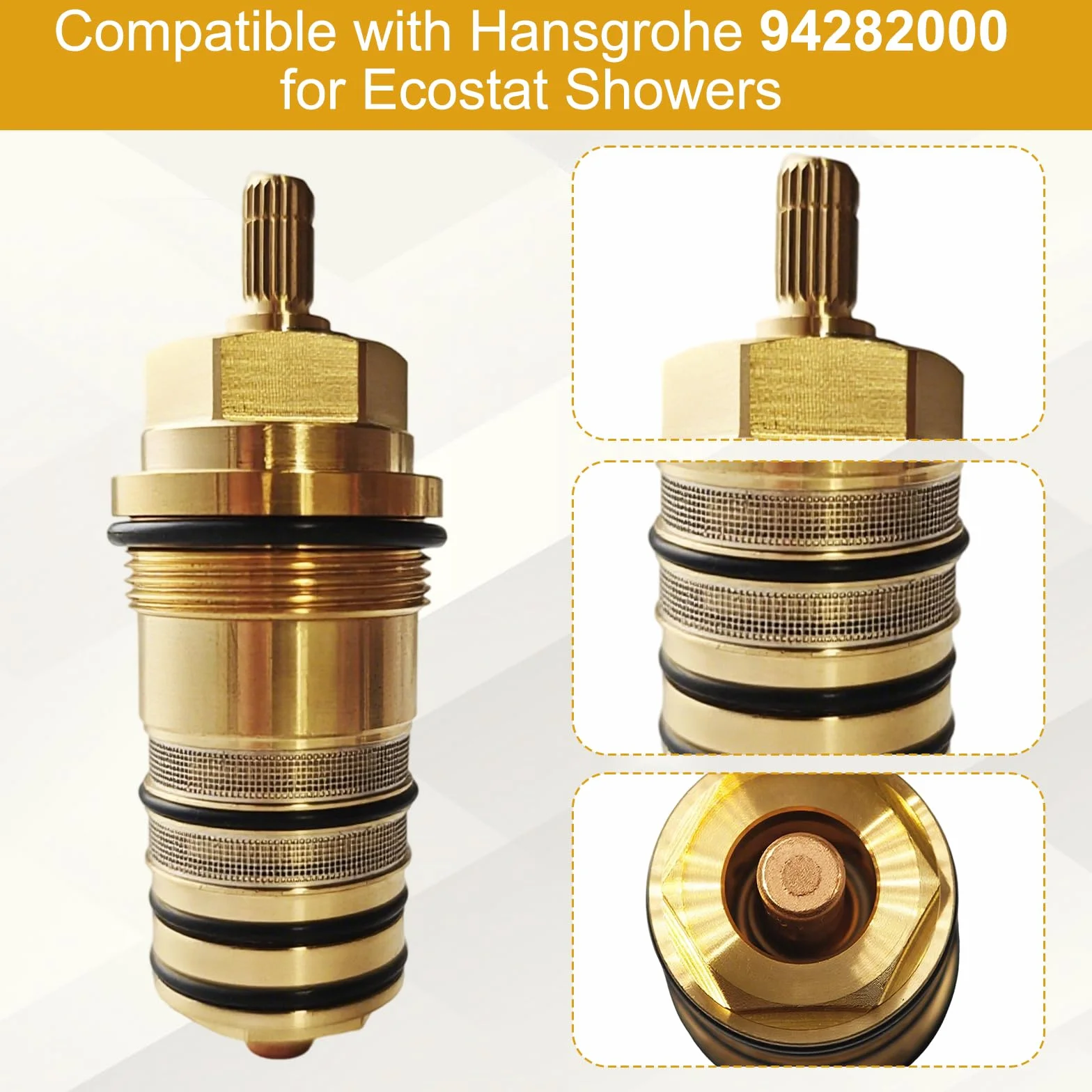 Termostat prysznicowy z mosiądzu 3/4" Hansgrohe Ecostat zawór zamienny