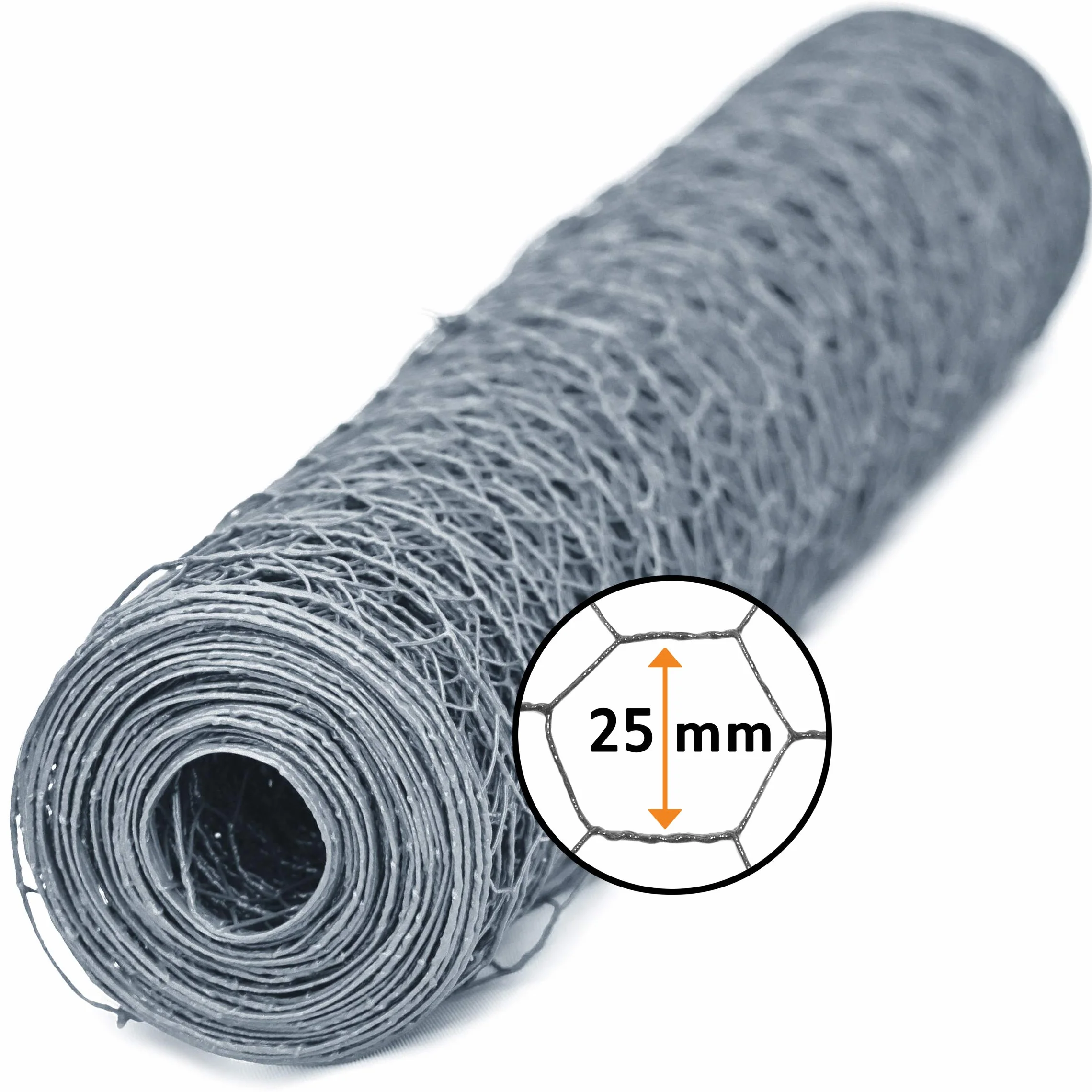 Windhager siatka ocynkowana sześciokątna 25 mm 10 x 1 m x 0,8 mm dla małych zwierząt