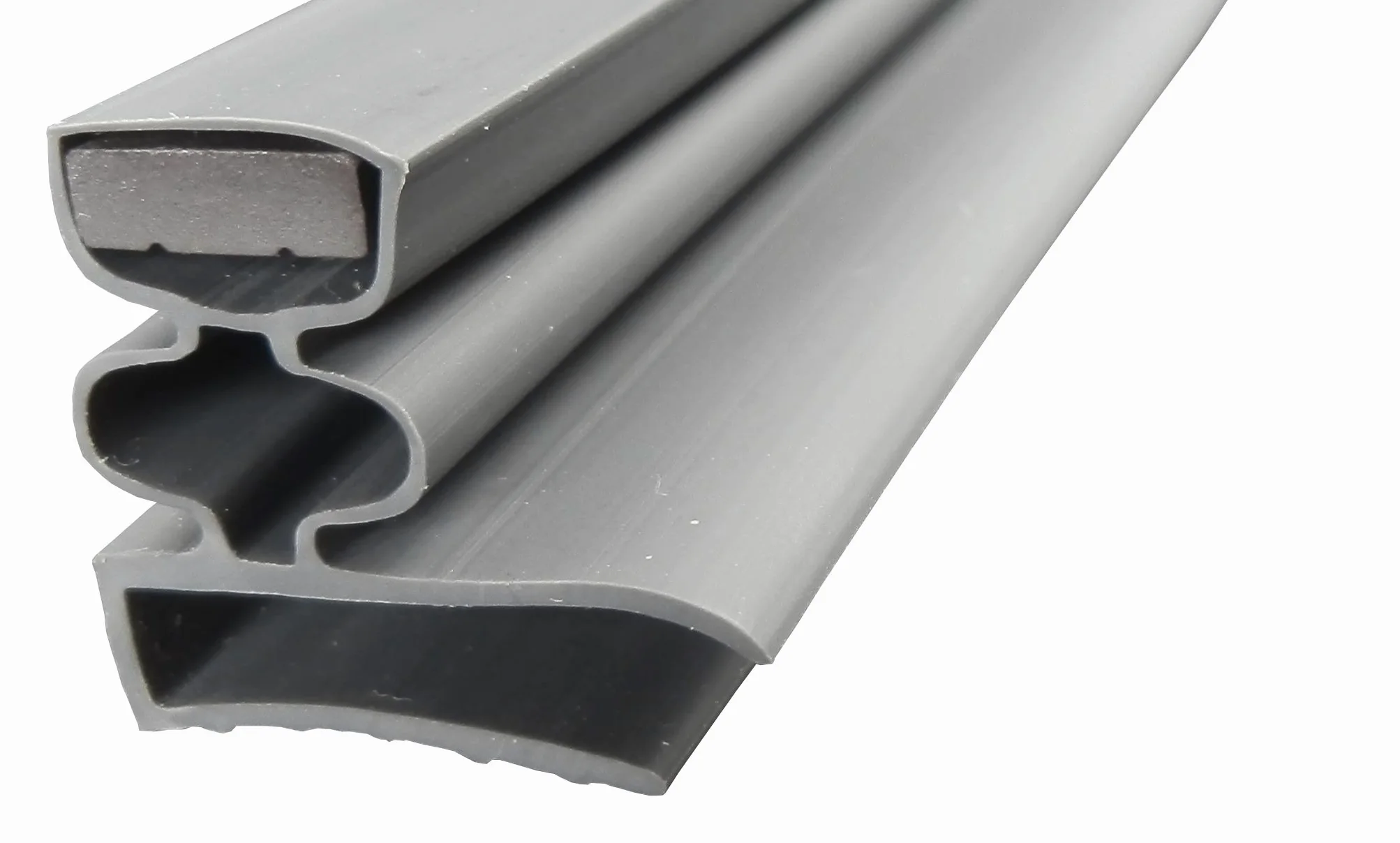 Uszczelka magnetyczna profil mały c – 2000 mm wraz z taśmą magnetyczną – kolor: ciemnoszary (uszczelka do lodówki)