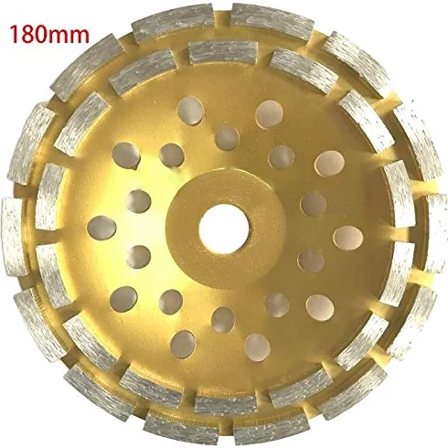 Betonowa tarcza szlifierska diamentowa, Diamentowe ściernice garnkowe segmentowe, różne rozmiary, do szlifierek tarczowych, do betonu, granitu i kamienia(180mm)