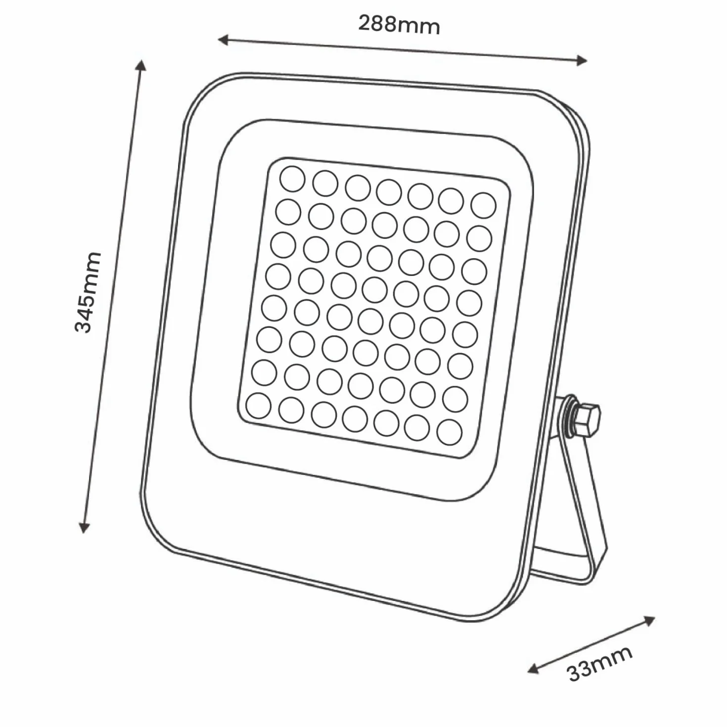 Reflektor LED 200W 24000 lm IP65 ściemnialny ciepłe światło 3000K Napoli Plus