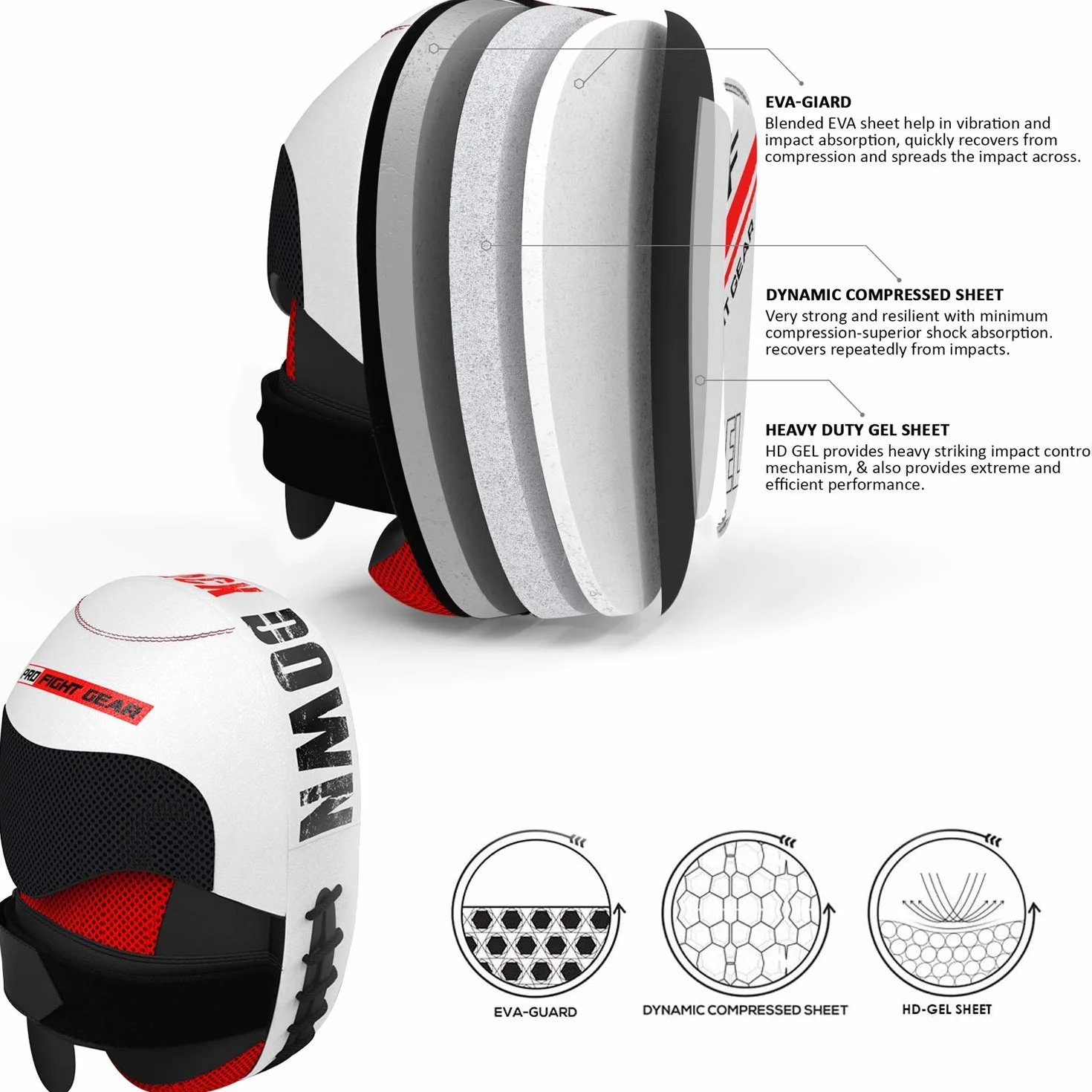 AQF Podkładki Bokserskie- Podkładka Treningowe Muay Thai-Rex Skórzane Łapy Bokserskie- MMA Boks Target Tarcze- Boxing Pad Do Kickboxing, Karate, Sztuk Walki