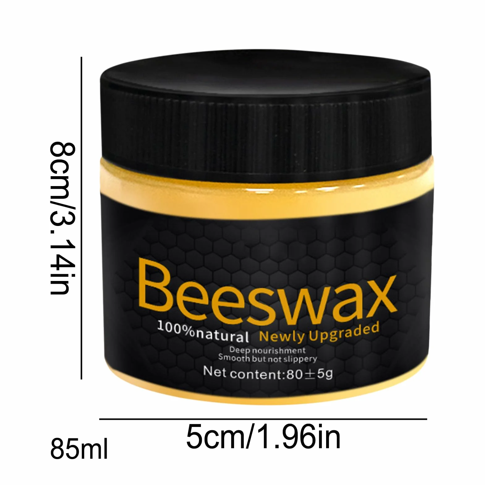 Wood Beeswax, Bees Wax Repair Agent, 3.15x1.97 Inches Eco Friendly Outdoor Paraffin, Restores & Protects, Wood Floor Cream for Fixtures, Furniture and Floors