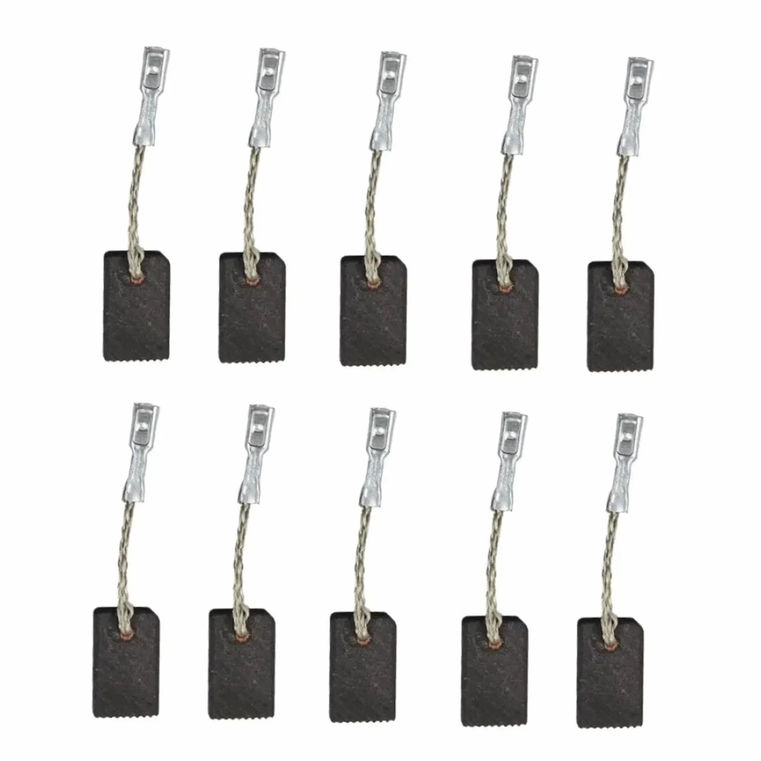 10 szt. szczotki węglowe do szlifierki kątowej WQ 1400/WQ 1000/WQ 5 * 10 * 16 mm wiertarka elektryczna szczotki węglowe z włókna węglowego elektronarzędzie