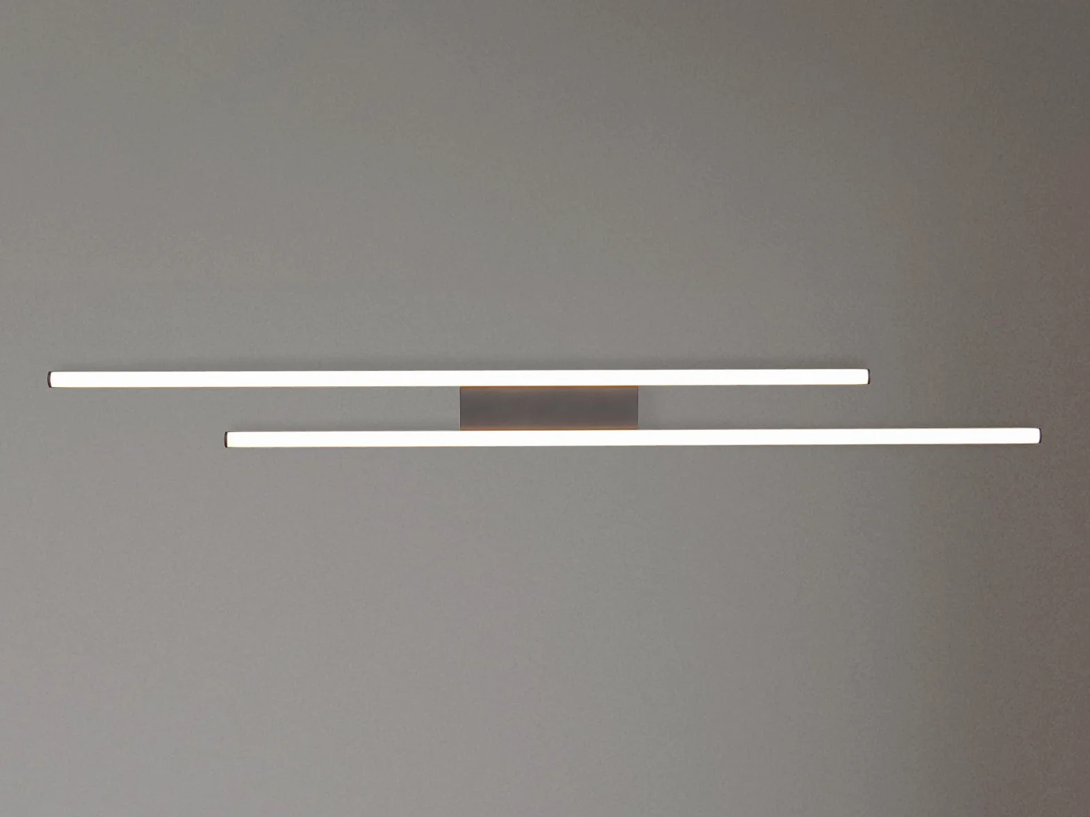RL LIVE YOUR LIGHT Lampa sufitowa LED – 110 x 8,5 cm – 2-żarówkowa – czarna – metal