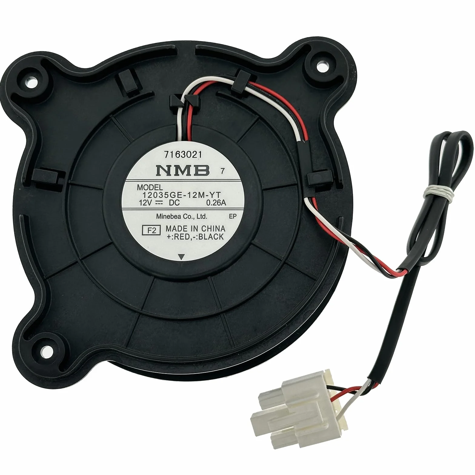 12035GE-12M-YT Silnik wentylatora parownika do lodówki kompatybilny z Samsungiem, Midea 11002015001679, 3-przewodowy wentylator chłodzący BLDC 12 V 0,26 A