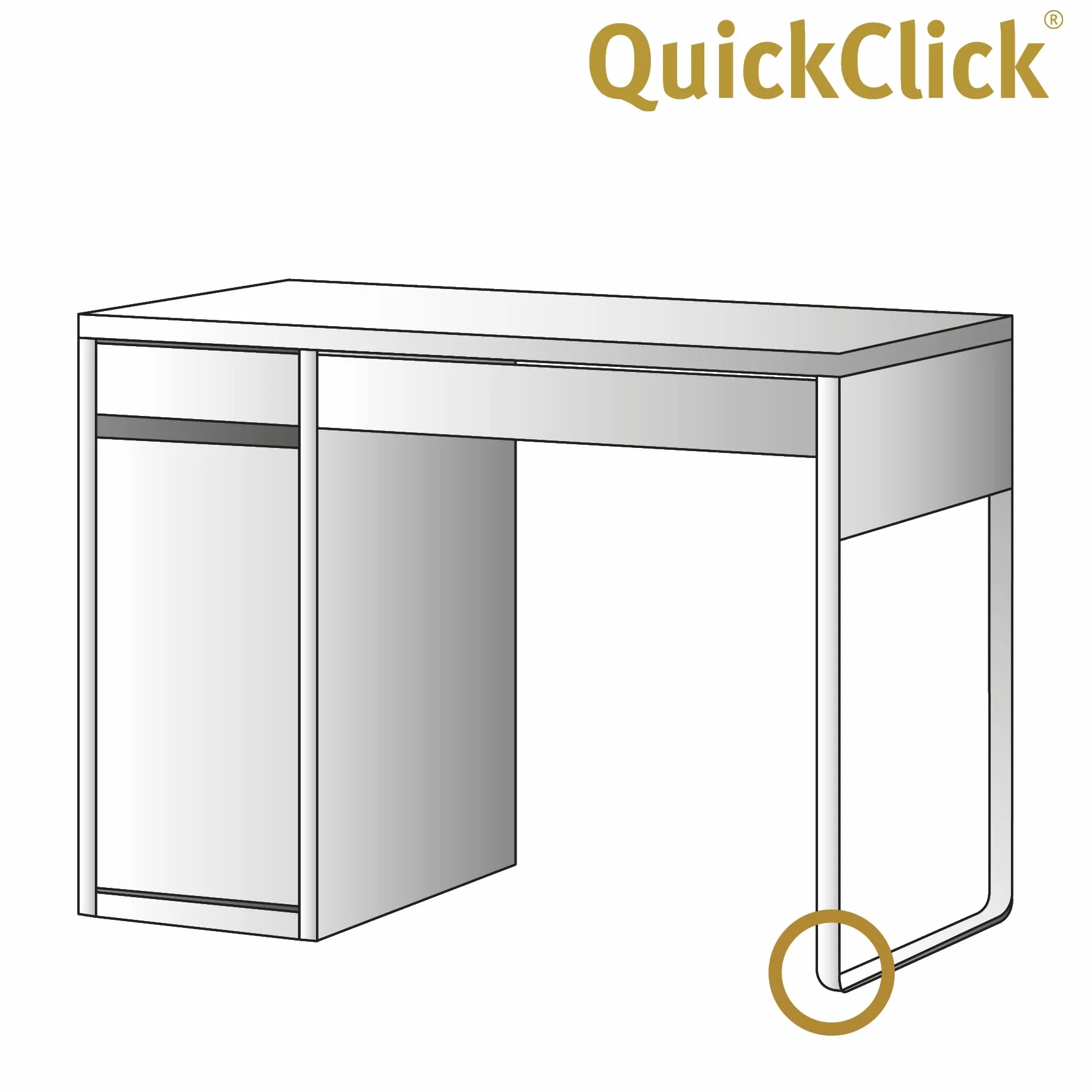 Wagner QuickClick® Tandem ślizgacze filcowe do mebli, zestaw 8 wymiennych ślizgaczy, filcu wełnianego, 39 x 12 mm, do podstawy 32 x 15 mm, Made in DE - 15899000