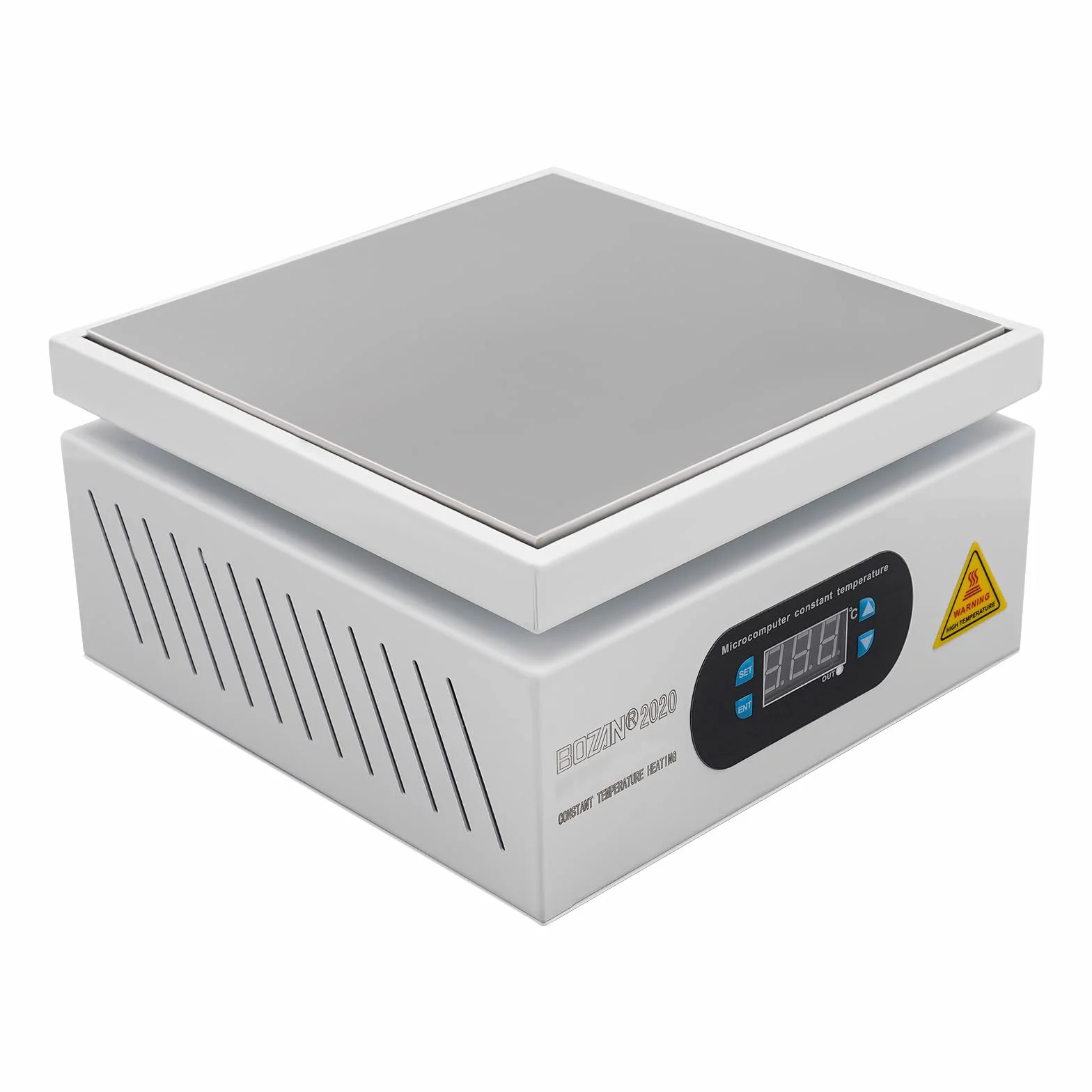 Stacja lutownicza płyta grzewcza - 750W Elektryczna stacja podgrzewająca z wyświetlaczem LED i mikrokomputerem | Stacja lutownicza do przeróbek do lutowania SMD do 400°C - Płyta grzewcza do prac