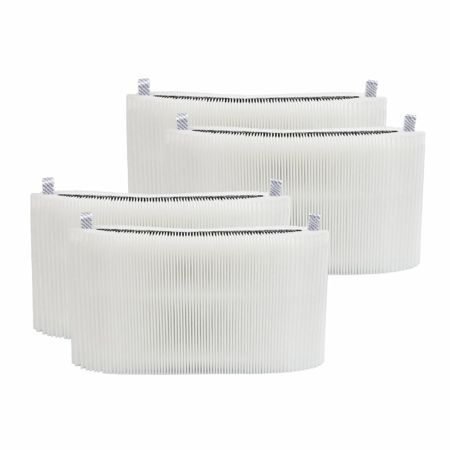PUREBURG Filtr zastępczy kompatybilny z Blueair Blue Pure 511i Max, 4 sztuki w opakowaniu z węglem aktywnym H13 HEPA, oczyszczanie powietrza, kurz, lotne organiczne lotne związki organiczne, zapachy