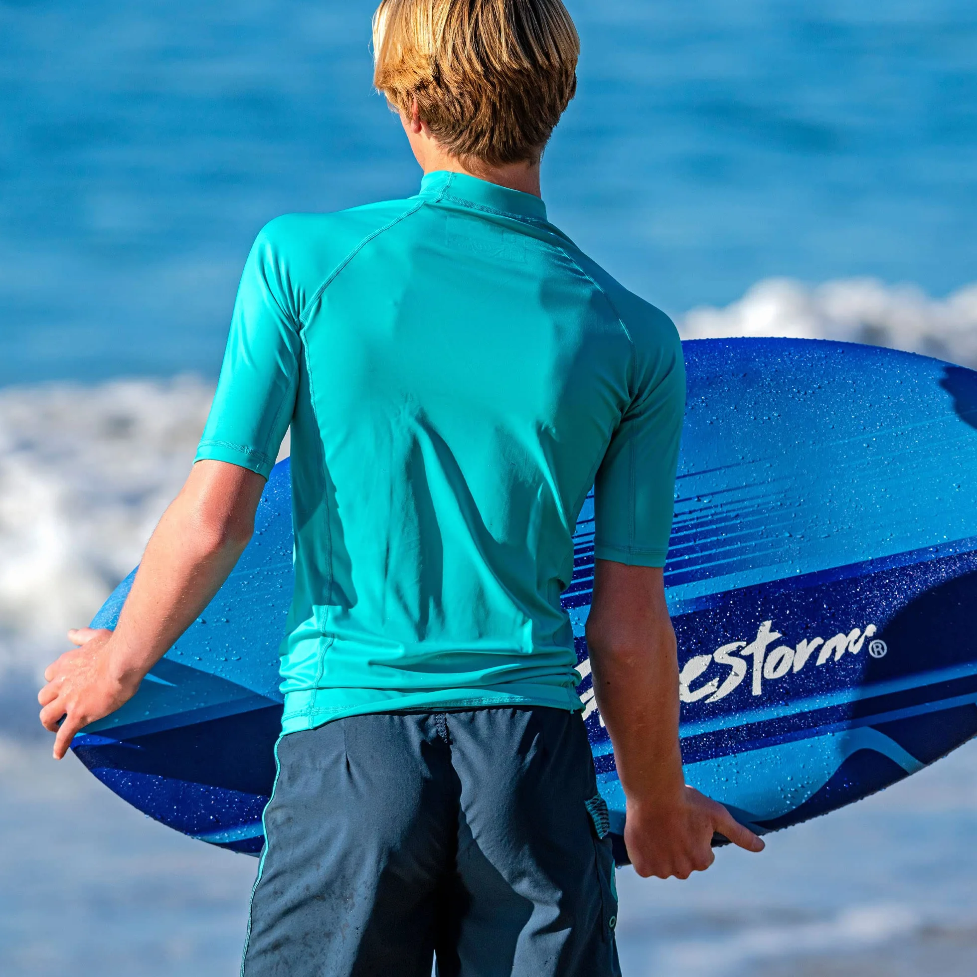 Wavestorm Skimboard piankowy 122 cm | Skimboard dla początkujących i wszystkich poziomów do skakania, surfingu i bodyboardu, niebieski Skimboard