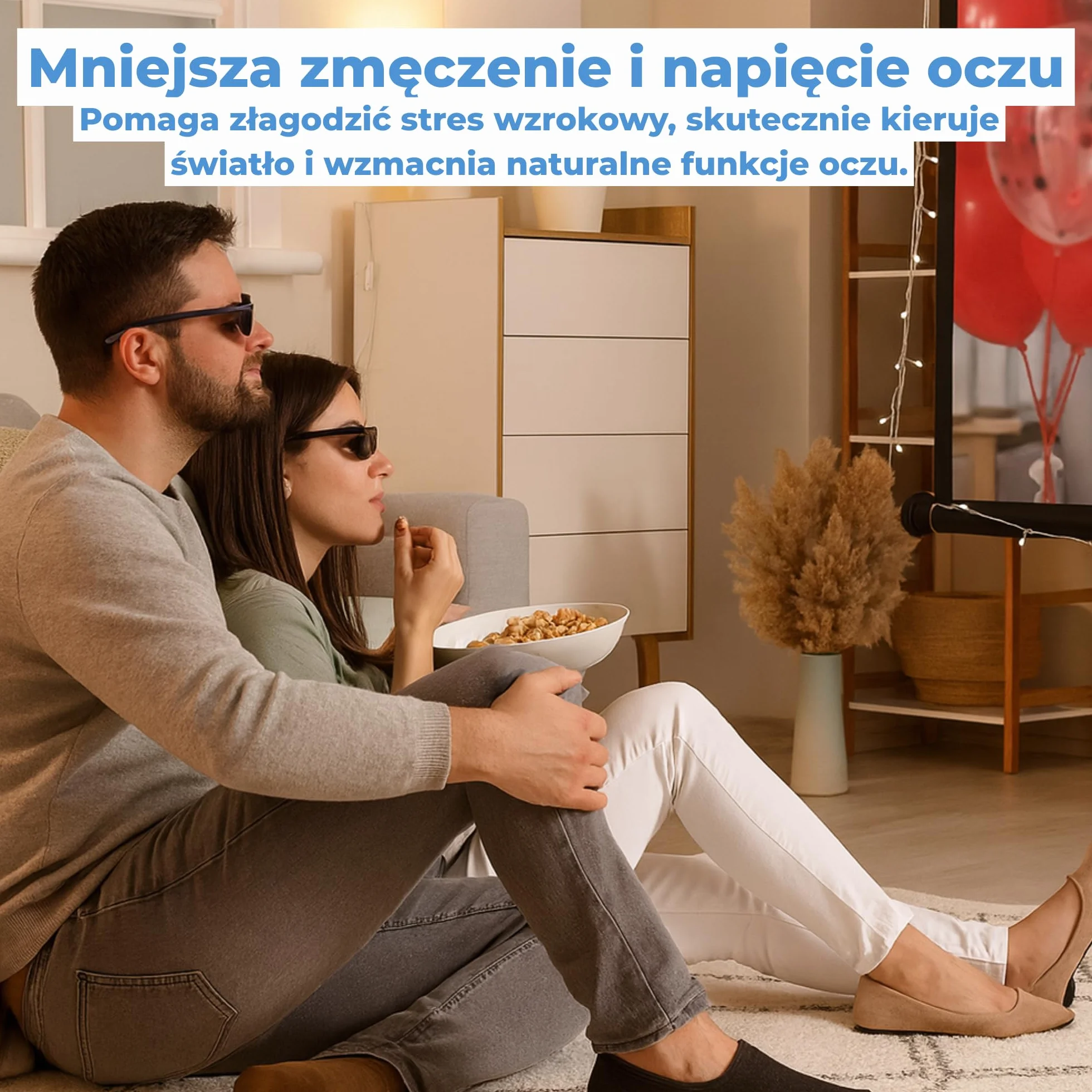 Okulary dziurkowane stenopeiczne pinhole perforowane do treningu oczu, czarne