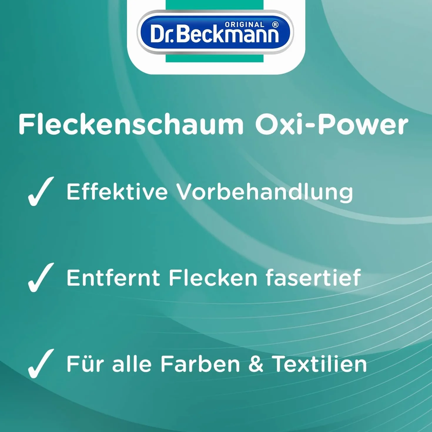 Dr. Beckmann Pianka Oxi-Power | środek do usuwania plam | spray do mycia wstępnego | do wszystkich tekstyliów i kolorów | 500 ml