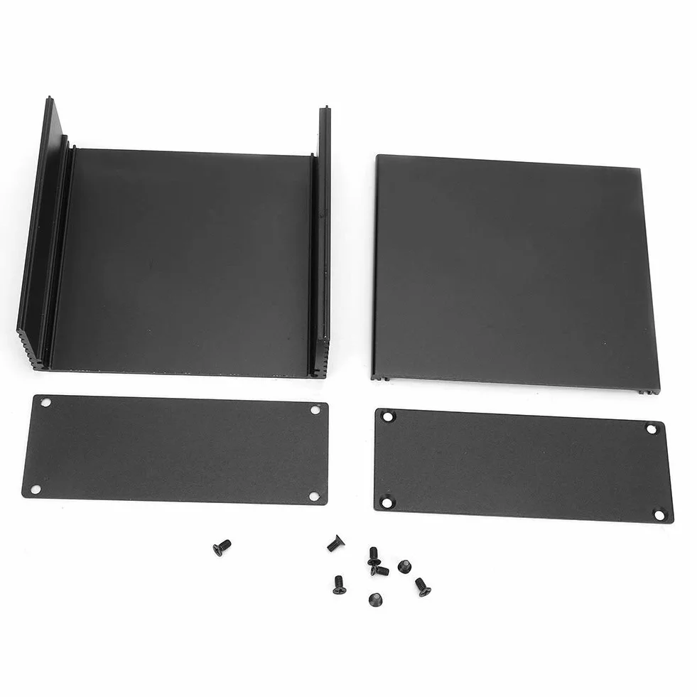 Aluminiowa skrzynka chłodząca, płytka drukowana, pudełko na instrumenty PCB DIY elektroniczna obudowa projektowa do produktów elektronicznych