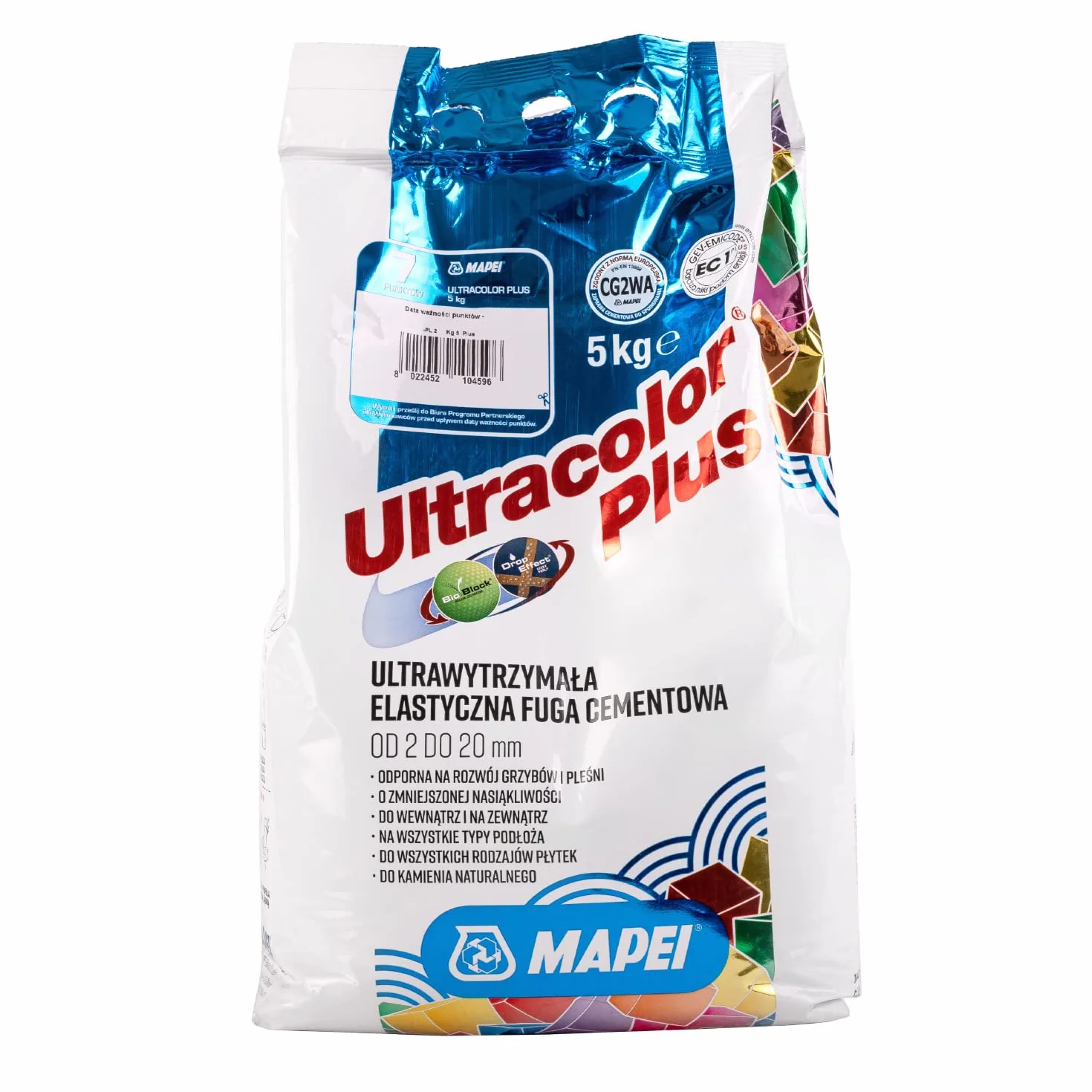 Fuga cementowa MAPEI ULTRACOLOR PLUS 5kg 113 szary