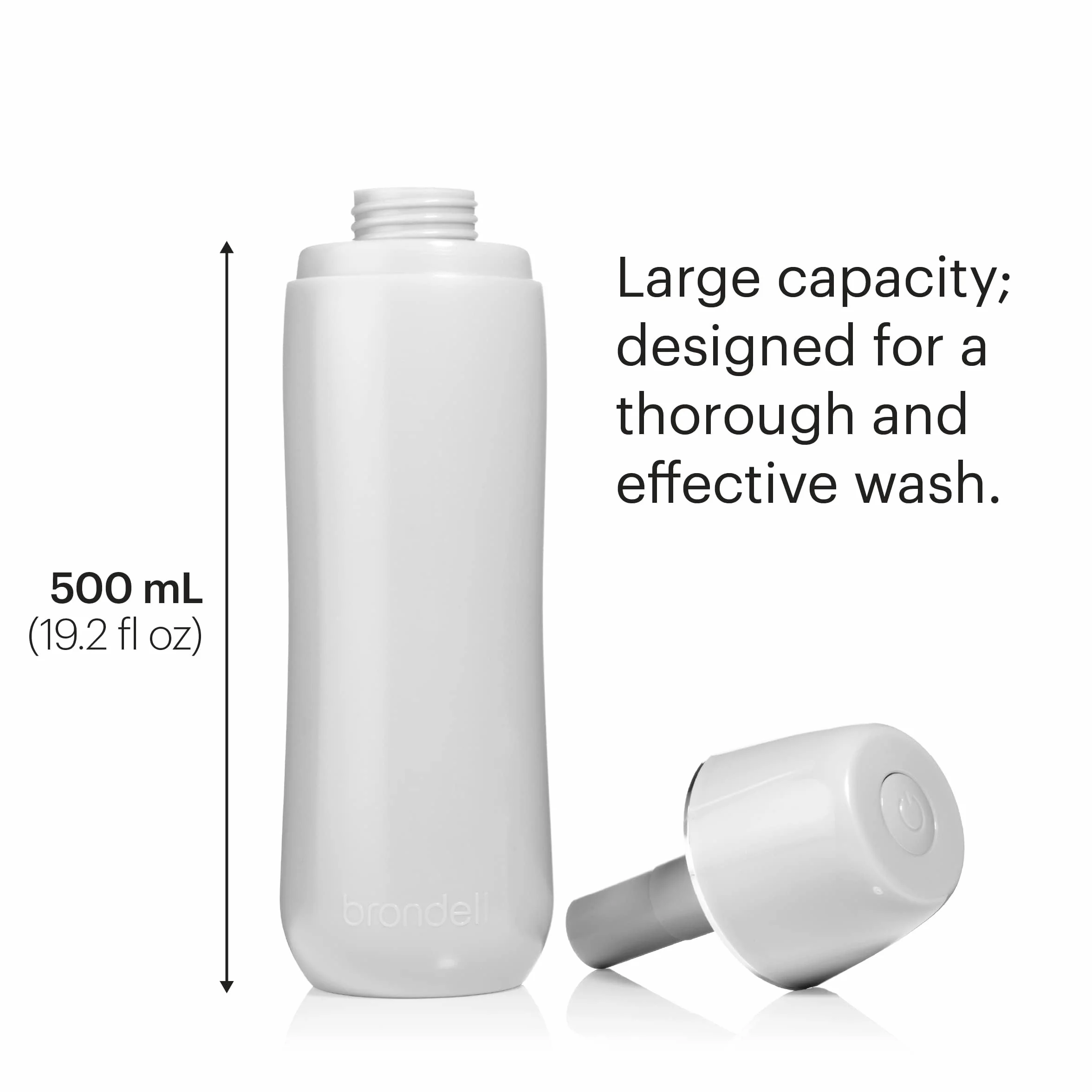Brondell GoSpa zaawansowany przenośny bidet na podróż – wysokiej jakości kompaktowy bidet z dyskretną torbą podróżną do wygodnego przechowywania – 500 ml, szary