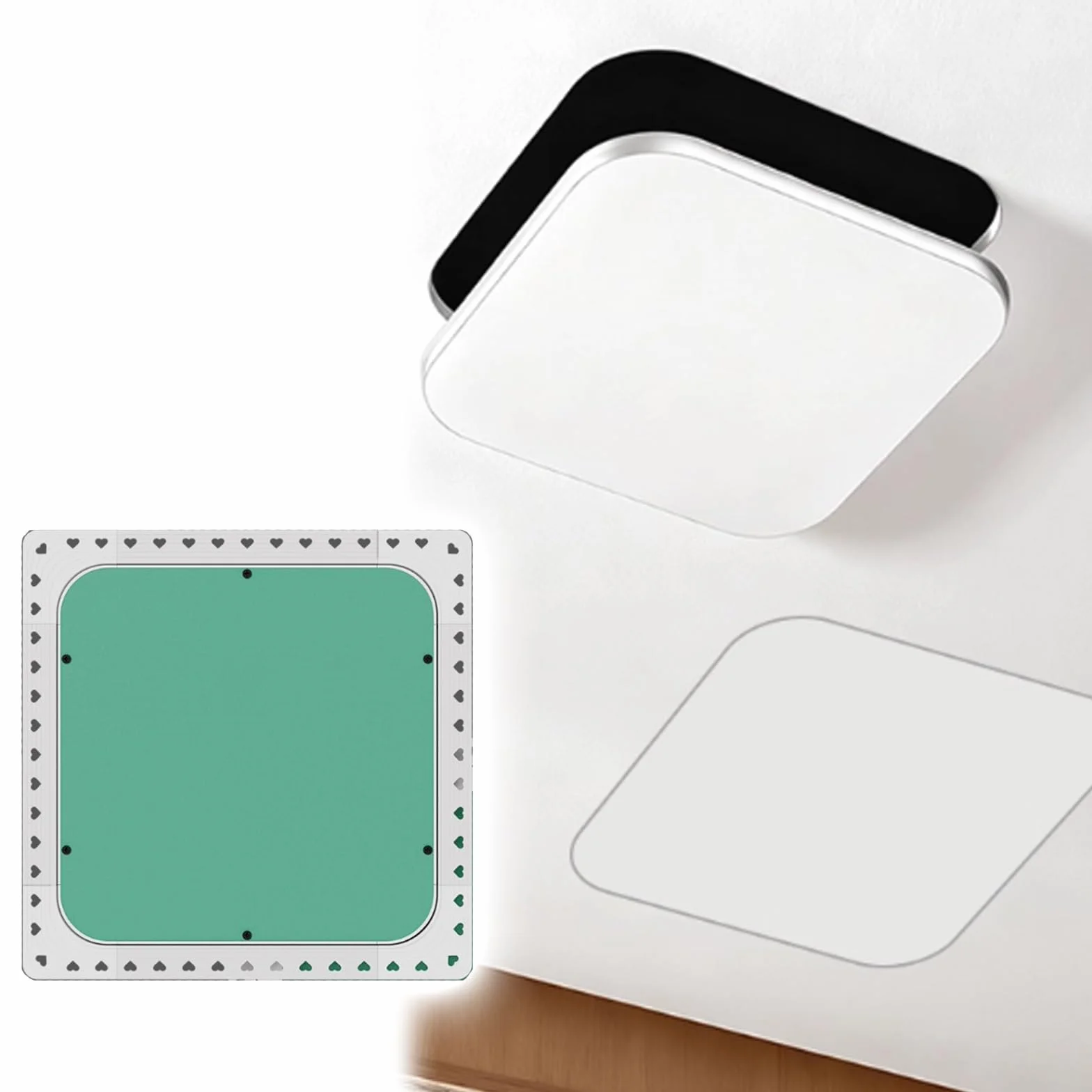 Panel dostępowy do płyt gipsowo-kartonowych F zamontowany na drzwiach dostępowych, wytrzymała osłona otworu serwisowego do domu, hotelu, biura, 6 x 6, 8 x 8 cm, 30 x 50 cm