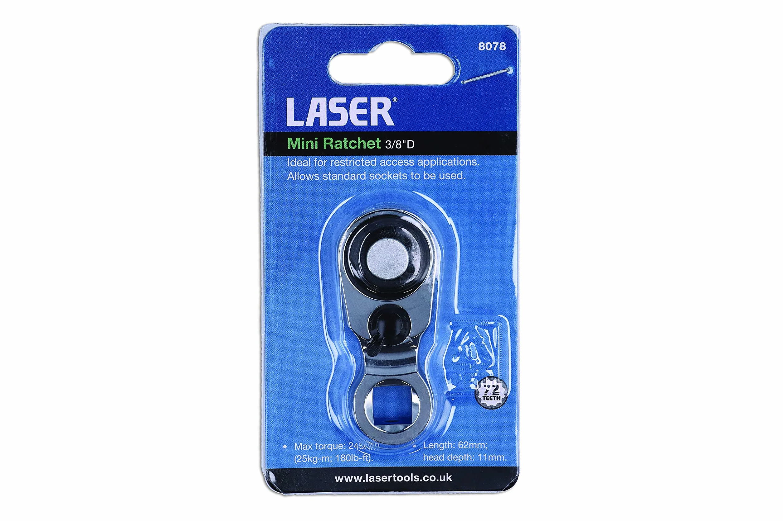 Laser 8078 Mini grzechotka 3/20.3 cm D