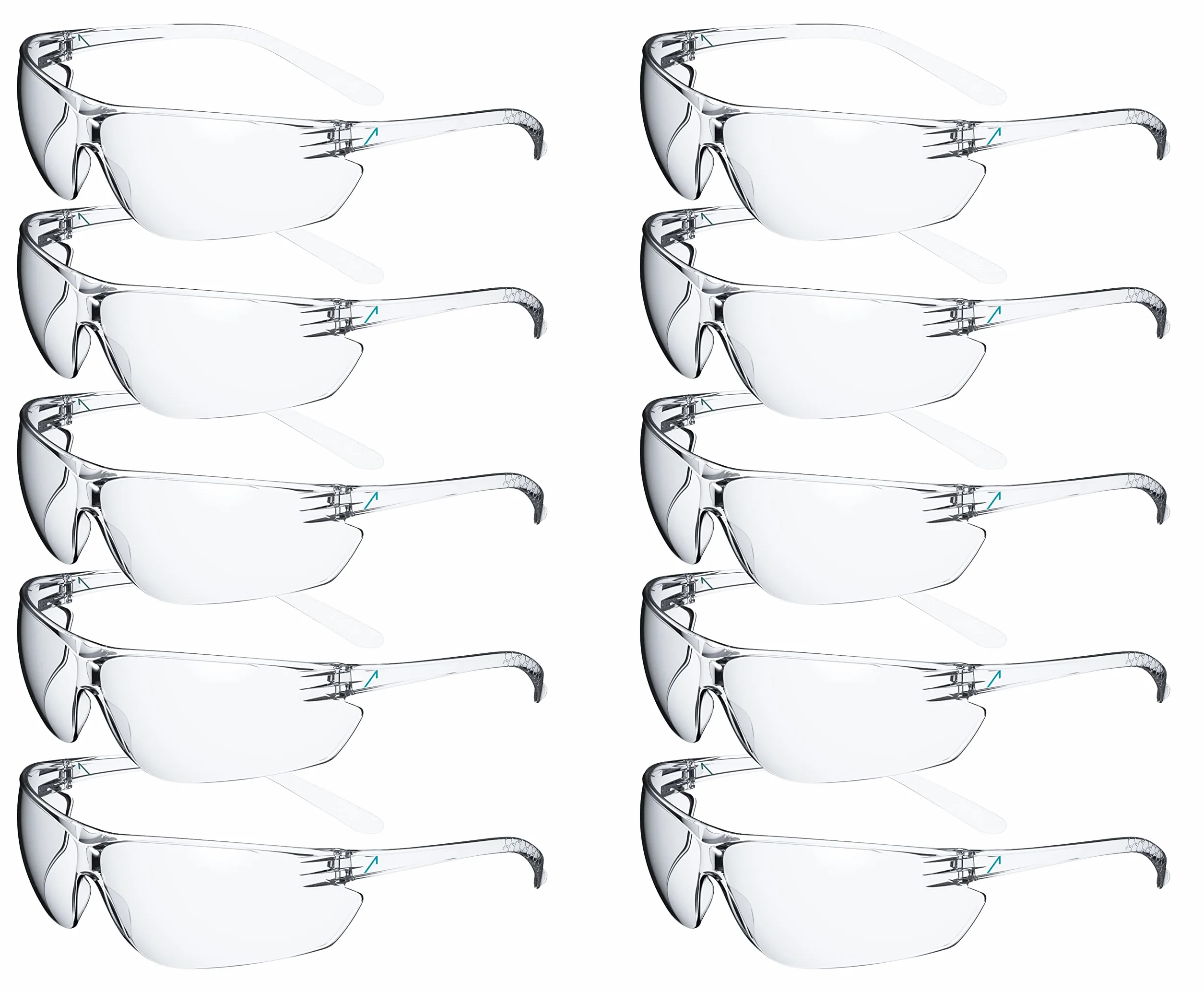 ACE FL-15G Okulary ochronne EN 166 UV przyciemniane 10 szt.