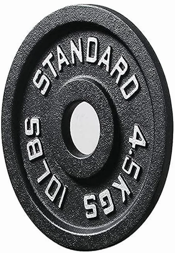 Sporzon! Żeliwna płyta obciążająca do treningu siłowego, podnoszenia ciężarów i crossfitu, pojedyncza, czarna