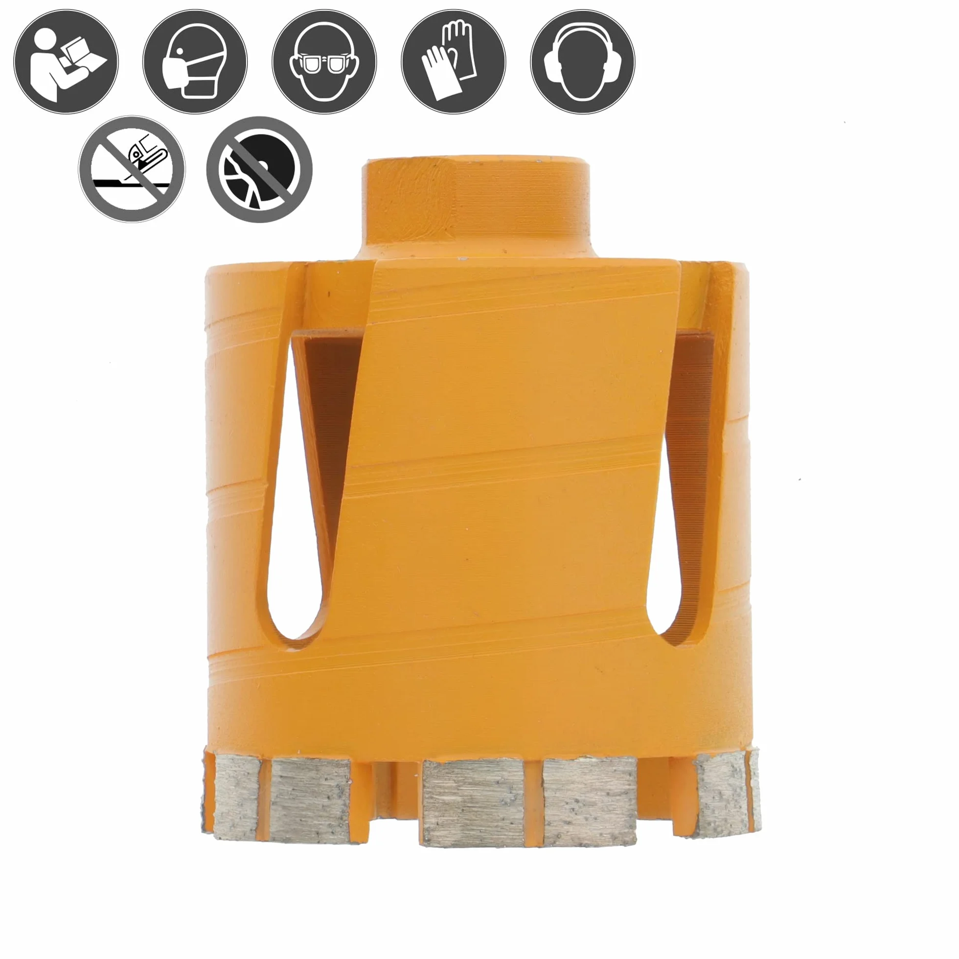PRODIAMANT® Diamentowy pogłębiacz do puszek 68 mm x M16 – 7 segmentów diamentowych, wysoka trwałość, długość użytkowa 60 mm, szybkie wiercenie w murze, cegle i betonie