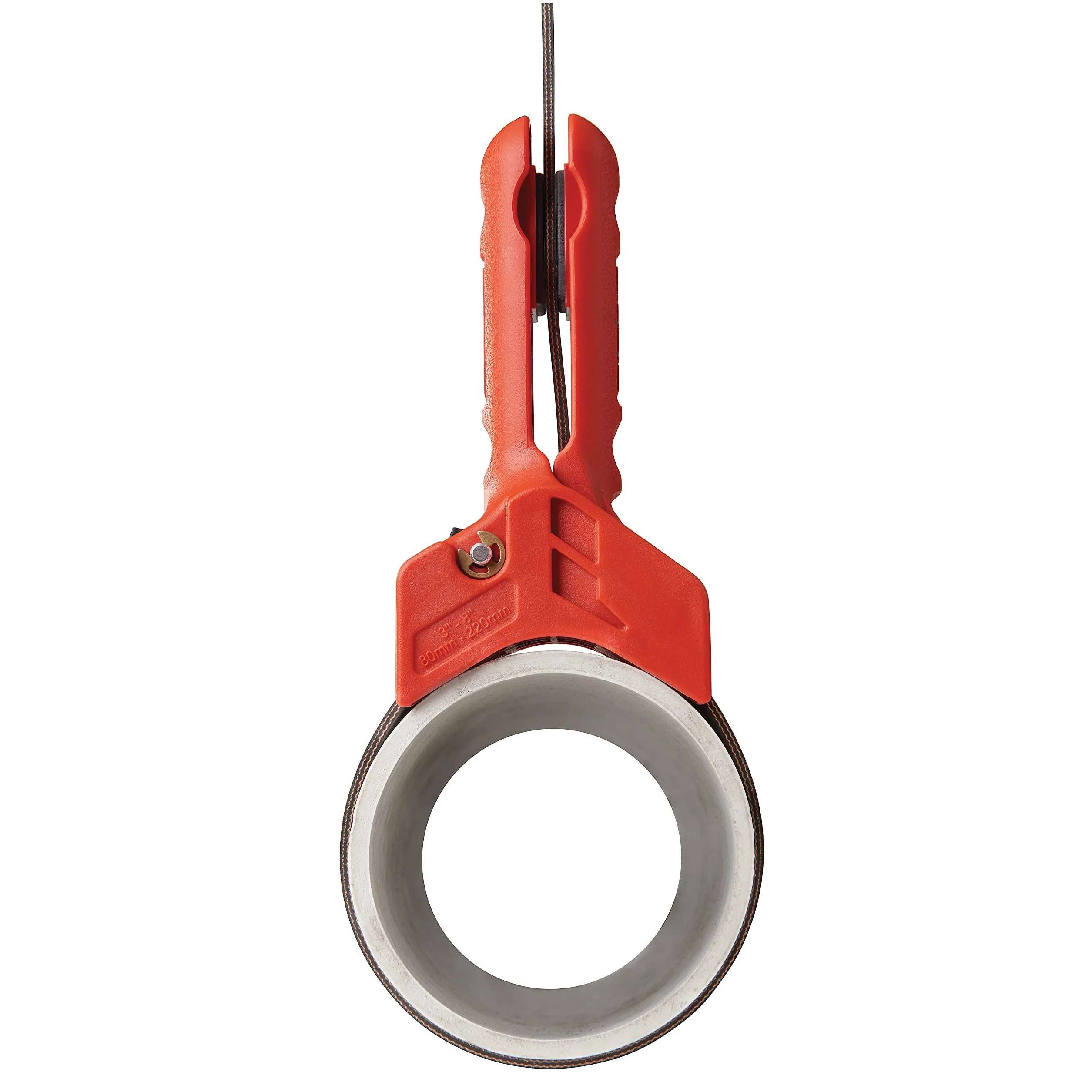 RIDGID 42478 Straplock Klucz taśmowy z uchwytem do rur 18 cm, czerwony.
