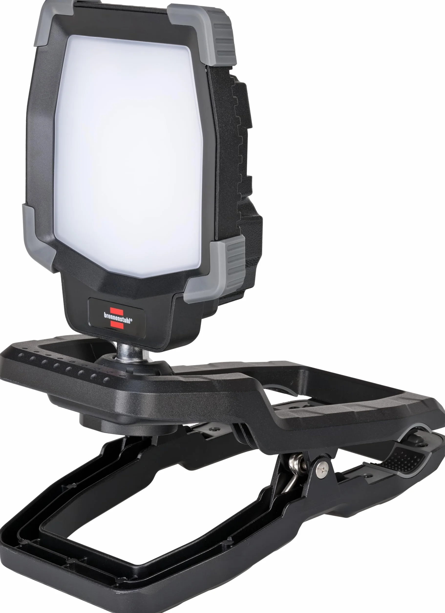 Brennenstuhl lampa robocza CL 4050 MA/Reflektor LED 40W z urządzeniem mocującym (reflektor budowlany LED z USB, Powerbank i funkcją ściemniania, 3800lm, IP65, Engineered in Germany, 1173070020