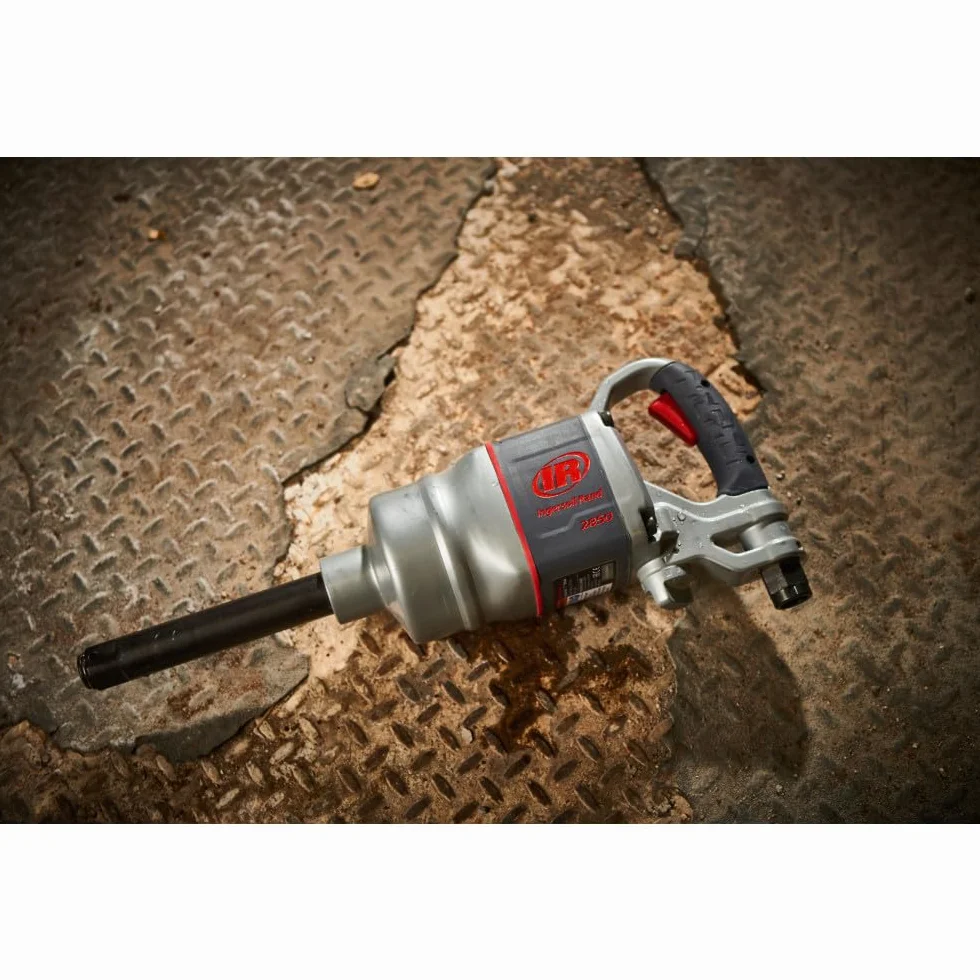 Ingersoll Rand 2850MAX-6 Pneumatyczny Klucz Udarowy, 1 Cal, Przedłużone Kowadło, 6 Calowe Przedłużenie, Lekka Konstrukcja, 2847 Nm Momentu Obrotowego i 5500 RPM, Regulowany Uchwyt