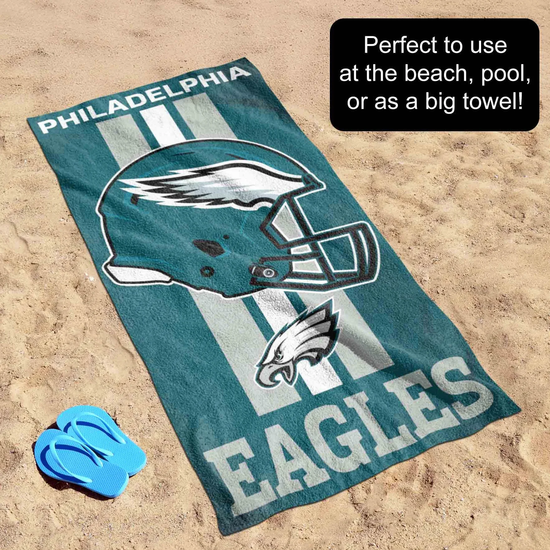 NFL licencjonowany ręcznik plażowy Philadelphia Eagles