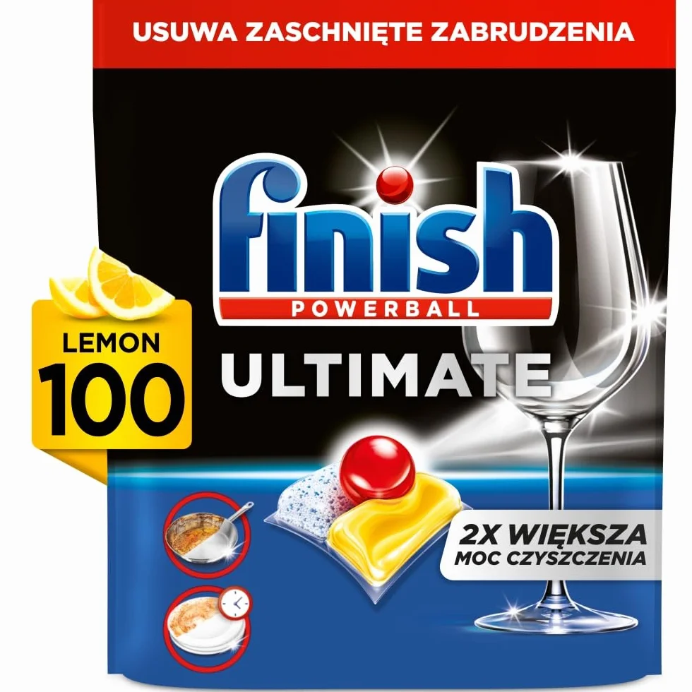 Kapsułki do zmywarki FINISH Ultimate All in 1 Caps Lemon 100szt