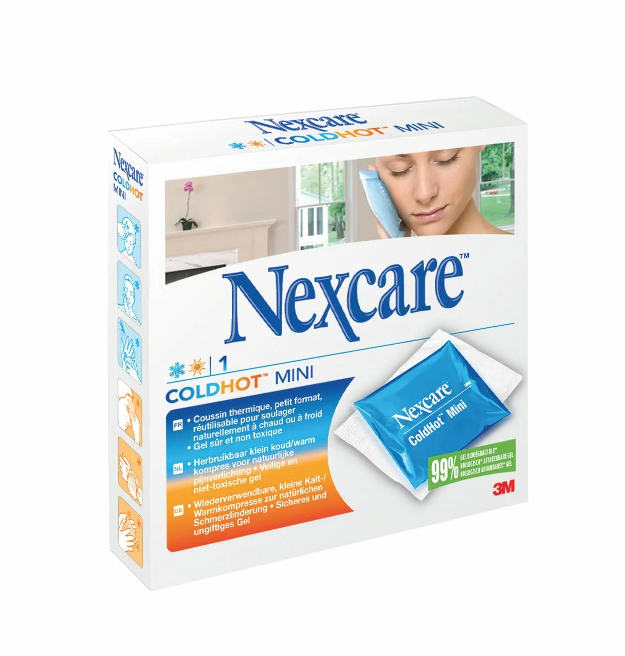 Nexcare ColdHot Therapy Pack Mini 1 opakowanie żel nietoksyczny zmniejsza obrzęk stan zapalny ból