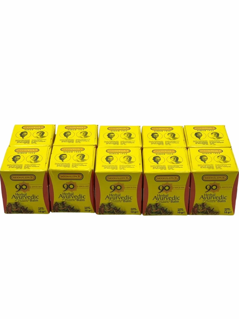 Siddhalepa Ayurvedic ziołowy balsam (10 g x 10 szt.)