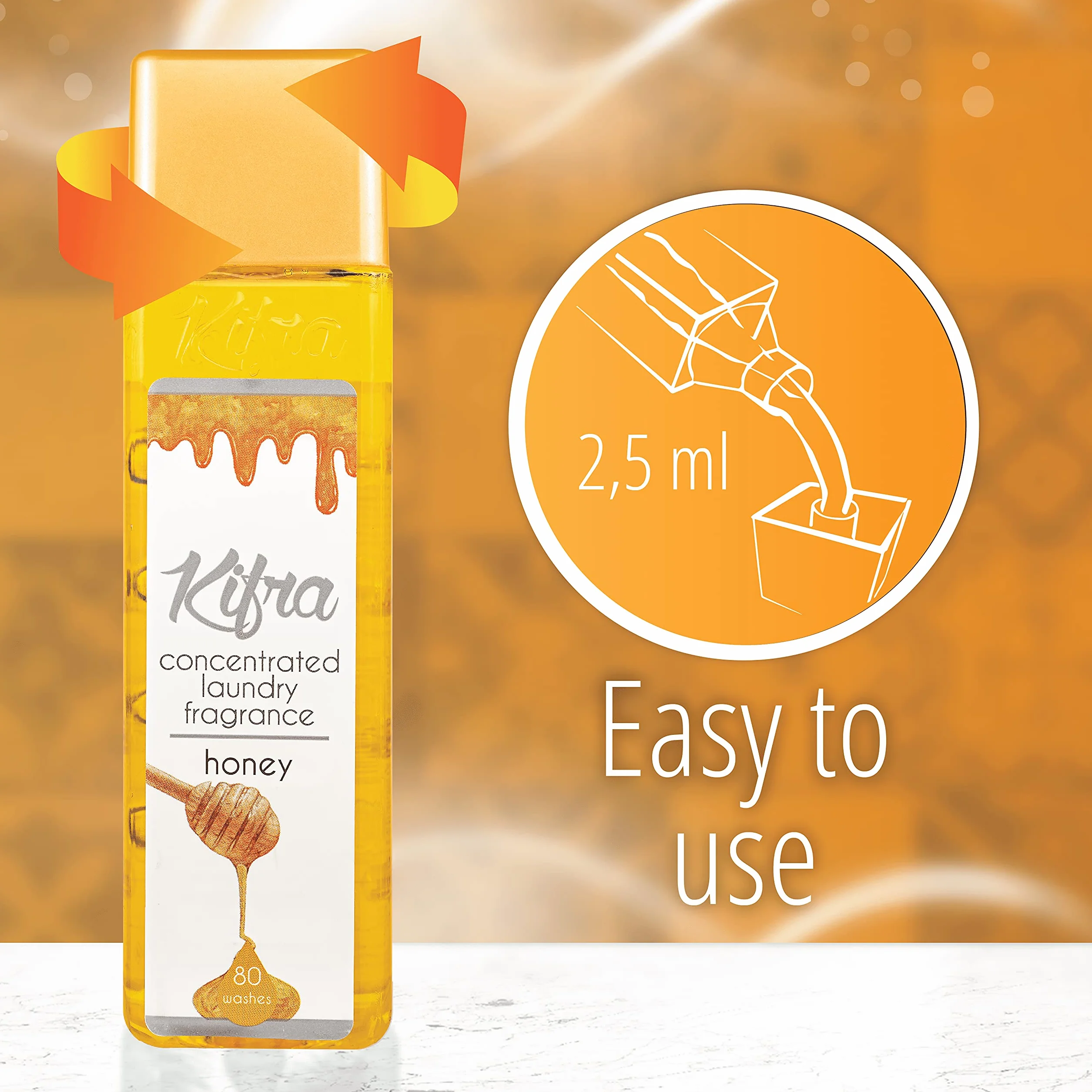 KIFRA Honey Skoncentrowany zapach do prania 200ml 80 cykli prania
