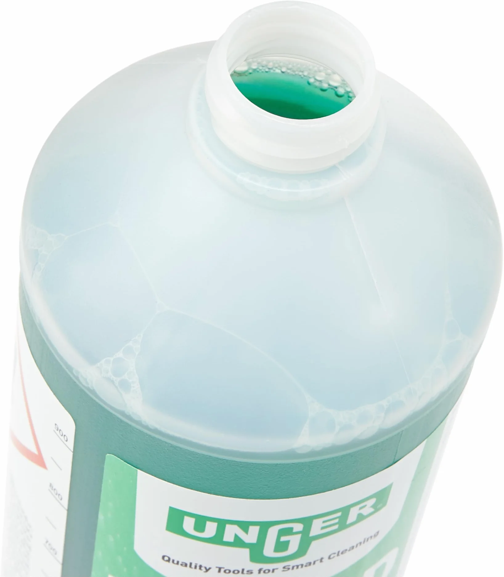 UNGER Środek do czyszczenia szyb UNGER's Liquid (1 litr, koncentrat, proporcje mieszania 1:100, neutralne pH, okna bez smug, zamknięcie bezpieczeństwa, skala dozowania) FR100