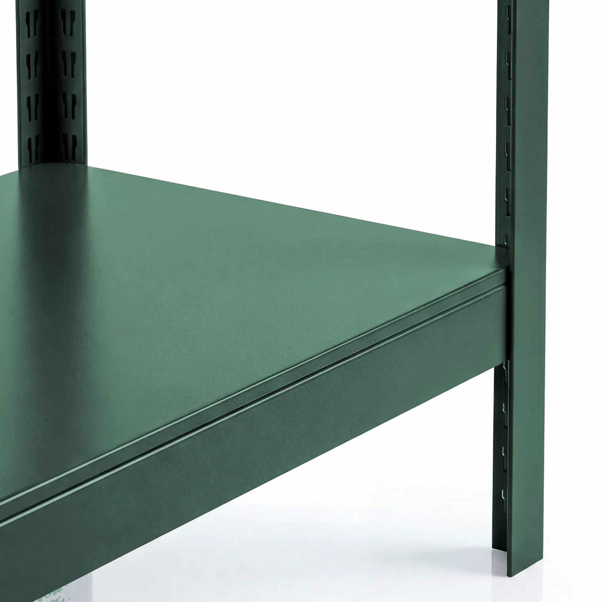 Jan Nowak Metalowy wąski 6 półek regulowanych 50 kg do półki, oszczędność miejsca, warsztat garażowy, magazyn, wytrzymała stal system wtykowy, 200 x 60 x 40 cm